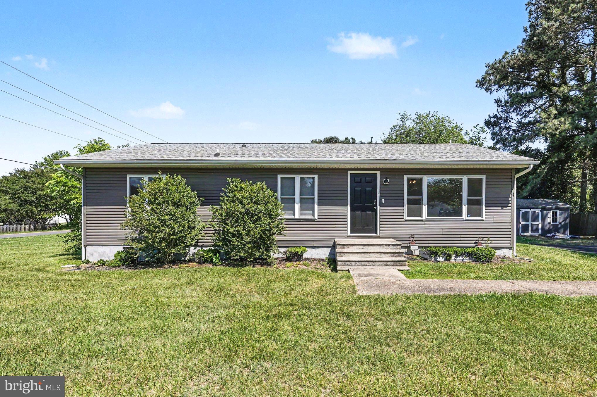 This is a 3 bedroom 2 full bath rambler.  One level living at its best with a little over a half acre corner lot, in a fantastic location. Medium sized shed is perfectly placed for easy access, yet not taking up any of your main yard space.  Plenty of parking in the driveway.This home was renovated in 2018.  This home is not a flip. New roof, Siding, New Kitchen, 1/2 bath made into a full bath in the primary bedroom, Laundry room is off of Kitchen,  Hall Full Bath redone. All redone in 2018.