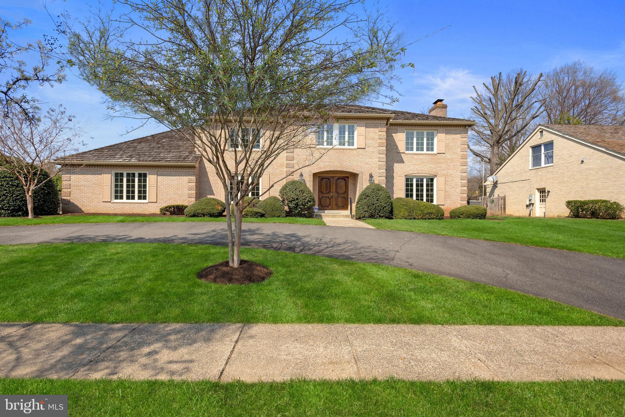 OFERS WILL BE REVIEWED WEDNESDAY 4-6-22 AT 12:00 NOON. This beautiful and spacious home with over 6,400 square feet is located in the sought-after Evermay neighborhood with a circular driveway, 2-car Garage and a fenced-in private Backyard that backs to common area. An elegant Foyer greets you with a captivating curved staircase and opens to the formal Living Room and Dining Room. The spacious Kitchen has a large center island, walk-in Pantry and Breakfast Room. The Kitchen opens to the Family Room with a cozy Fireplace, Wet Bar and doors to the Patio. The Upper Level is host to the Owner’s Suite which features two Baths and walk-in closet. In addition to the Owner’s Suite there are 3 additional Bedrooms and 2 full Baths. The sprawling Lower Level has a beautiful brick fireplace, Wet Bar, Bonus Room, new carpet and Full Bath that was just renovated. Unbeatable location with a private path to Clemyjontri Park, Walk to Potomac School, minutes to Washington D.C, Tyson, I-495, I-66, George Washington Parkway and the Dulles Toll Road.