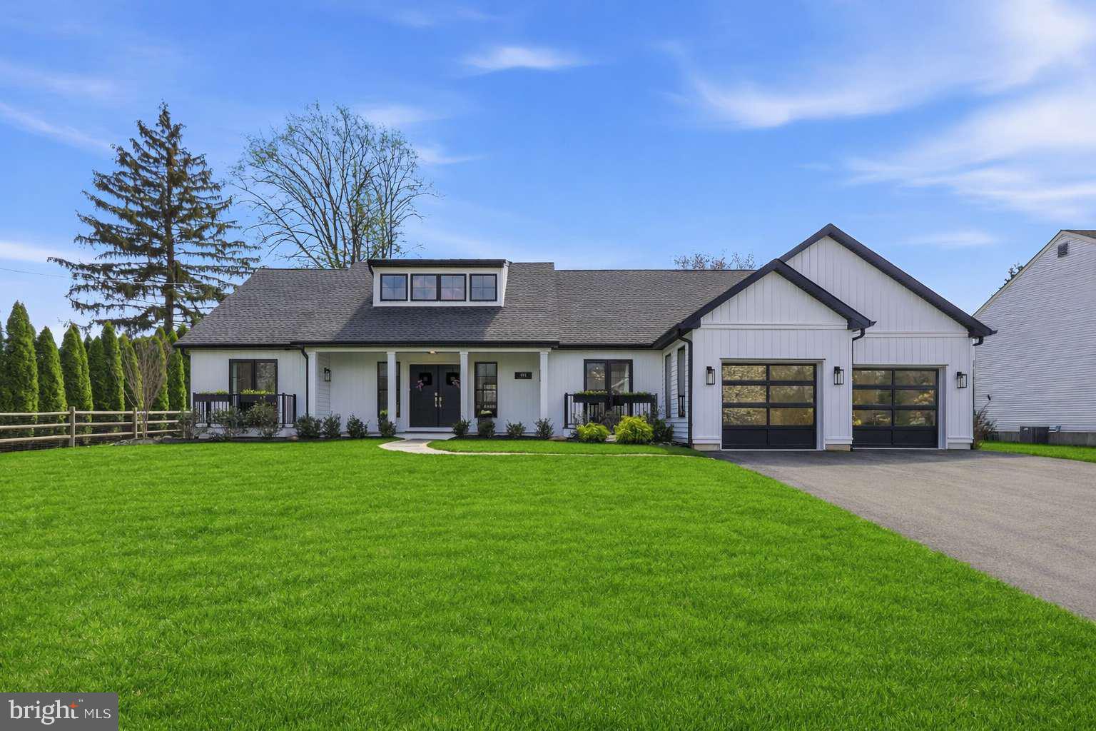 This “Courtyard-Style Ranch”  home is one of the most luxurious and thoughtfully expanded homes in the area, offering an exceptional blend of design, space, and upscale living.  Fully renovated and expanded in 2022 this stunning 3-bedroom, 2.5-bath home offers 3,400 sq ft of beautifully finished living space set on a spacious, private lot in the highly desirable Pennsbury School District. With main living all on one level, high-end finishes throughout, and a beautifully designed backyard retreat, this home blends everyday comfort with impressive entertaining spaces. Double front doors welcome you into a bright, open layout where wide plank flooring flows throughout the main living areas. The living room creates a warm and inviting focal point with a striking fireplace, custom built-ins, and abundant natural light, while the open flow makes the space ideal for both relaxing and entertaining. The kitchen is truly the heart of the home, thoughtfully designed with premium appliances, custom cabinetry, and generous workspace, seamlessly connecting to the dining area. A conveniently located powder room is perfect for guests. The primary suite is a standout, featuring vaulted ceilings, recessed lighting, and sliding doors that lead directly to the deck, perfect for enjoying quiet mornings or evening views of the pool and yard. The en-suite bathroom includes a double vanity and beautifully finished shower, along with a walk-in closet with custom built-ins for exceptional storage and organization. Two additional bedrooms are thoughtfully positioned and share a split bathroom, offering both privacy and functionality. A dedicated home office provides ideal work-from-home flexibility. The oversized laundry and activity room adds everyday convenience with generous workspace, storage, and a full tile dog bath, perfect for keeping things tidy after outdoor play or pool days. The finished basement expands the living space with recessed lighting, custom wine racks and an 85” TV. Step outside and enjoy a backyard designed for both relaxation and entertaining. The fenced yard offers privacy and open space, while the deck overlooks the beautifully designed heated saltwater pool with
tanning ledge, creating a true outdoor retreat. Whether hosting gatherings or enjoying quiet time at home, this outdoor setting is as impressive as the interior.  Ideally located in the Pennsbury School District, this home is just minutes from Main Street in Yardley,  where you can enjoy quaint shops, local restaurants, and small-town charm. Nearby Yardley Golf Club, along with additional dining and shopping options, adds to the convenience. Easy access to Route 1 and I-95 makes commuting simple while still enjoying a peaceful setting. This beautifully renovated home offers a rare combination of one-floor living, high-end finishes, and exceptional indoor-outdoor spaces in a prime location, schedule your private tour and experience everything this impressive property has to offer.