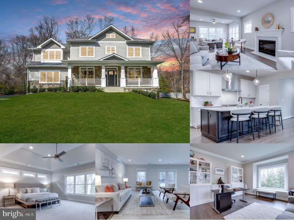 What a breathtaking transformation this Wakefield Forest/Woodson HS Pyramid home set on a .65 acre lot has undergone with great attention to detail and sparing no expense … this is most definitely a MUST see! Walk in and admire the wire-brush finished walnut colored hardwood flooring that, upon entry, sets the elegant tone for this luxurious open space concept home. Simonton energy star double hung, LoE and Argon Gas filled glass windows showcase the gracious landscaping done as well as the park like wooded views. Main level includes a home office or library, dining area, living and family rooms, and the focal point and heart of this home, the gourmet chef's dream kitchen. It is anchored by a oversized beautiful quartz topped island and countertops and includes a Stainless Steel GE Cafe 6 burner gas stove, microwave/convection double wall ovens, two regularly sized and beverage refrigerators, high quality kitchen cabinets, and a large Prolific Stainless Kohler sink with multi-accessory features. The main level also includes a bedroom with ensuite full bath, a guest half bath, a great mud room with a large farm sink, washer and dryer, and access to the maintenance free Trex deck. The upper level comprises of a master suite with master bath, secondary bedrooms with an ensuite and jack and jill baths, a fifth bedroom with a half bath, and an upper level laundry room . The very spacious lower level recreational area includes a kitchenette, a 7th bedroom with full bath, a media room, den, or workout room, all brightly lit with natural light from windows and walk out to patio and wide spaced, grassy side yard. Dual zone HVAC, energy efficient home with energy efficient windows with lifetime warranty, and quality insulation not just in the home but in the high ceiling, 3 car garage. This home is in very close proximity to Lake Accotink Park, NOVA Community College, and major traffic arteries as I-495 and I-95 and the myriad shopping, entertaining, and restaurant options available in nearby Tysons Corner and Mosaic District. This GORGEOUS home will keep surprising you in delightful ways … make it yours!
