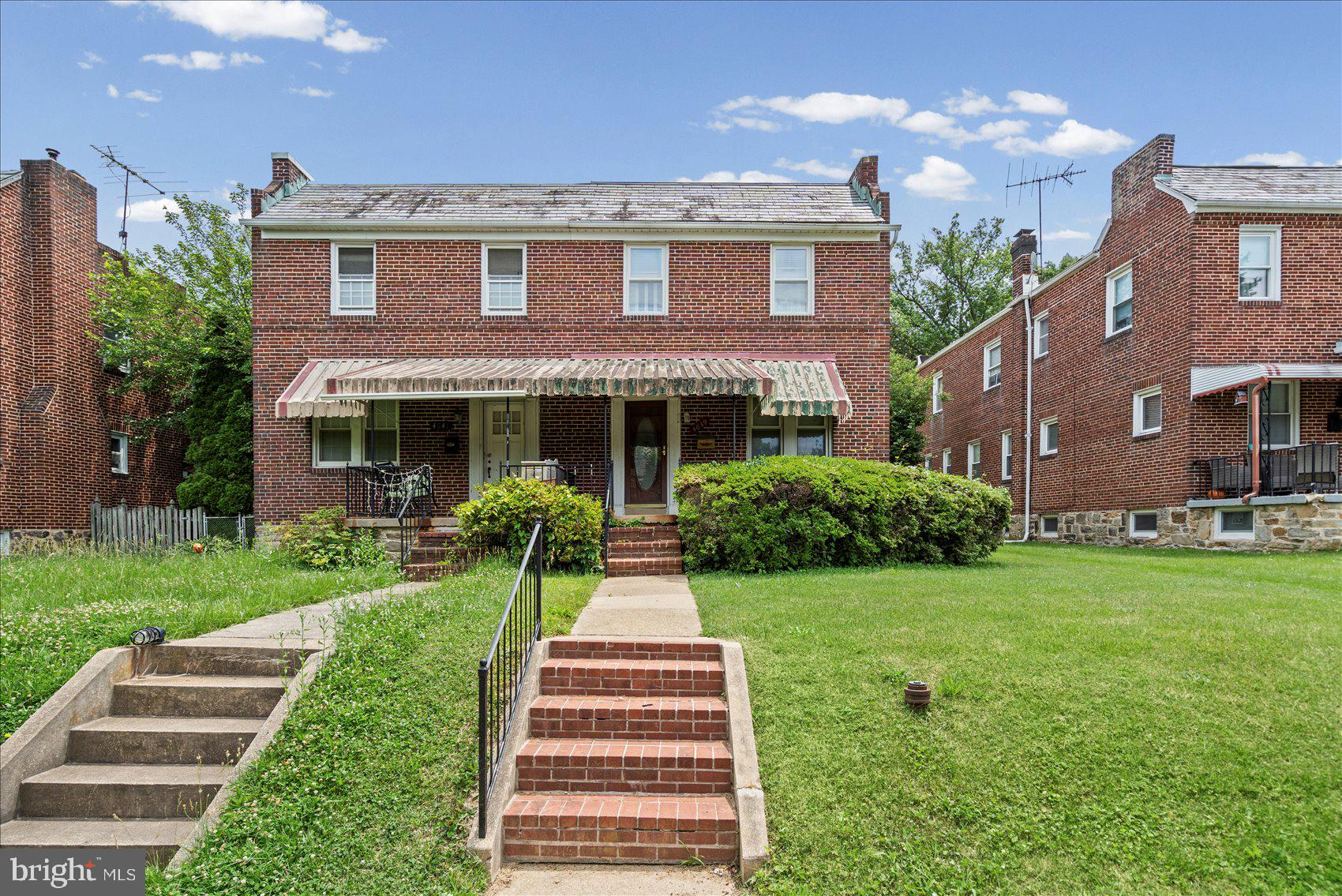 Spectacular opportunity in 21214 on a gorgeous tree lined street! Semi detached row house in need of renovations. Traditional layout with a living room, dining room and kitchen on the main level. Large rear deck off of kitchen. Upstairs with 3 spacious bedrooms and a full bathroom. The basement provides plenty of additional living space with the potential to add a 4th bedroom and there is also a half bath that could be turned into a 2nd full bathroom. Gorgeous hardwood flooring on the main and upper levels. Don't forget the detached garage!