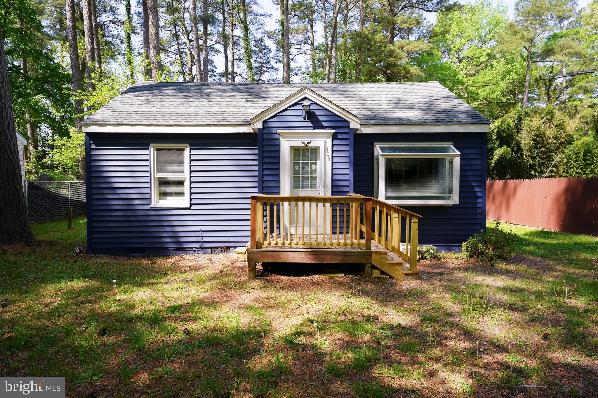 Turn-Key - Updated and Upgraded - 2BR rancher w/ a roomy yard. New roof, New LVP flooring throughout, New HVAC, New kitchen and bath, New appliances, new laundry room. Down a residential side-street in Fruitland, just minutes to the bypass, grocery and retail shopping, unique events at  Salisbury University, TidalHealth/PRMC, and local arts, culture, dining, and community get-togethers in Downtown Salisbury on the Wicomico River. Tax records don't reflect the addition of the laundry room. Sizes, taxes approximate