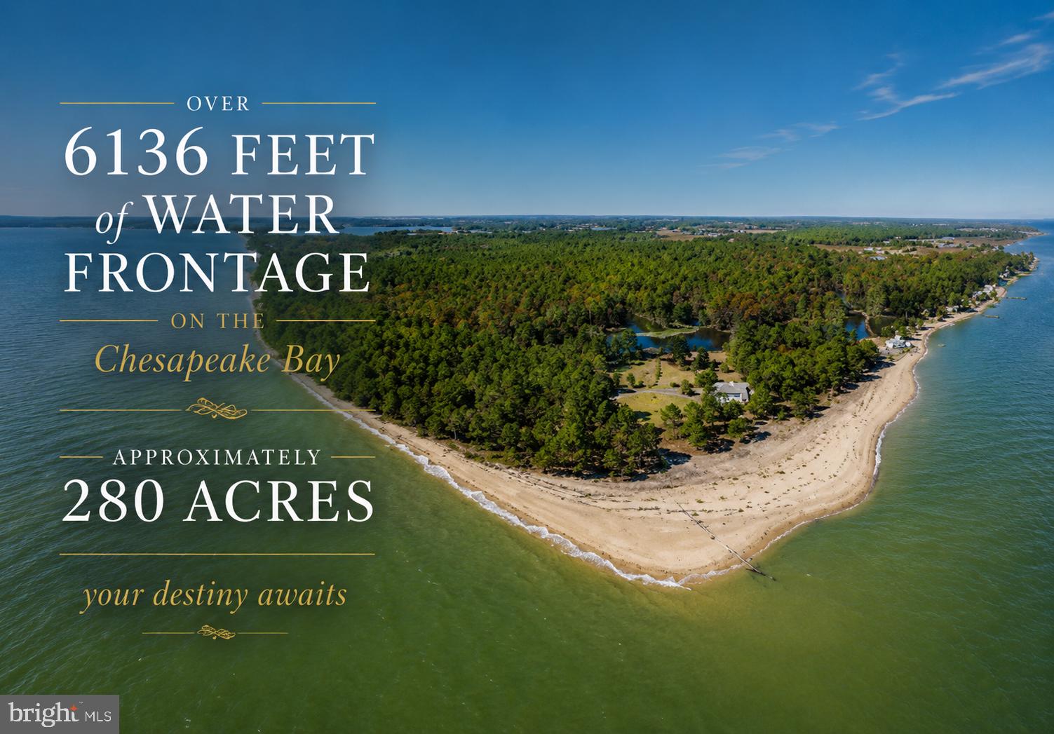 Nestled within the prestigious St. Jeromes subdivision, this exquisite Bayfront residence offers an unparalleled lifestyle defined by luxury and tranquility. Spanning over 175 acres just with the main house, this coastal architectural masterpiece seamlessly blends sophisticated design with nature's beauty, providing a serene retreat for discerning homeowners. Step inside to discover a harmonious open floor plan adorned with rich hardwood. The expansive family room, complete with a cozy wood-burning fireplace and elegant mantel, invites relaxation and gatherings. The  kitchen is a culinary enthusiast's dream, featuring an island, ample pantry space, and an inviting eat-in area. The primary suite is a sanctuary of comfort, boasting a Bayfront view,  and a luxurious primary bath equipped with a walk-in shower. Additional highlights include built-ins, recessed lighting, and a dedicated entry-level bedroom, ensuring convenience and style throughout. The exterior of this residence is equally impressive, showcasing extensive hardscaping that enhances the property's aesthetic appeal. Enjoy the ultimate outdoor lifestyle with a private beach, perfect for sunbathing or leisurely strolls along the sandy shore. The roof deck offers panoramic views of the Chesapeake Bay, while the tennis court (should you choose to restore it) provides an active lifestyle option right at your doorstep. Multiple patios and decks create inviting spaces for al fresco dining and entertaining, all set against a backdrop of lush greenery and serene Chesapeake Bay views. This premium lot is a true gem, bordered by trees and offering a secluded atmosphere that feels worlds away from the hustle and bustle. With direct access to the Bay, indulge in fishing, boating, or simply soaking in the natural beauty that surrounds you.  Ample parking with an attached garage and expansive driveway. Breathtaking views of the Bay, pond, and wooded areas create a picturesque setting that changes with the seasons. Located just steps from the water's edge, this home offers a unique opportunity to embrace a lifestyle centered around nature and luxury.  With over 6,136 feet of water-frontage, this property provides direct access to the Chesapeake Bay, where swimming, kayaking, and water skiing await.  This exceptional residence is not just a home; it's a lifestyle choice that embodies luxury, comfort, and the beauty of nature. Experience the ultimate in coastal living, where every day feels like a vacation.  Sale includes 91 lots in St. Jeromes shores and 71 lots in Bay Harbor totaling approximately  280  acres.  There is nothing else like this in Southern Maryland. Your legacy awaits.