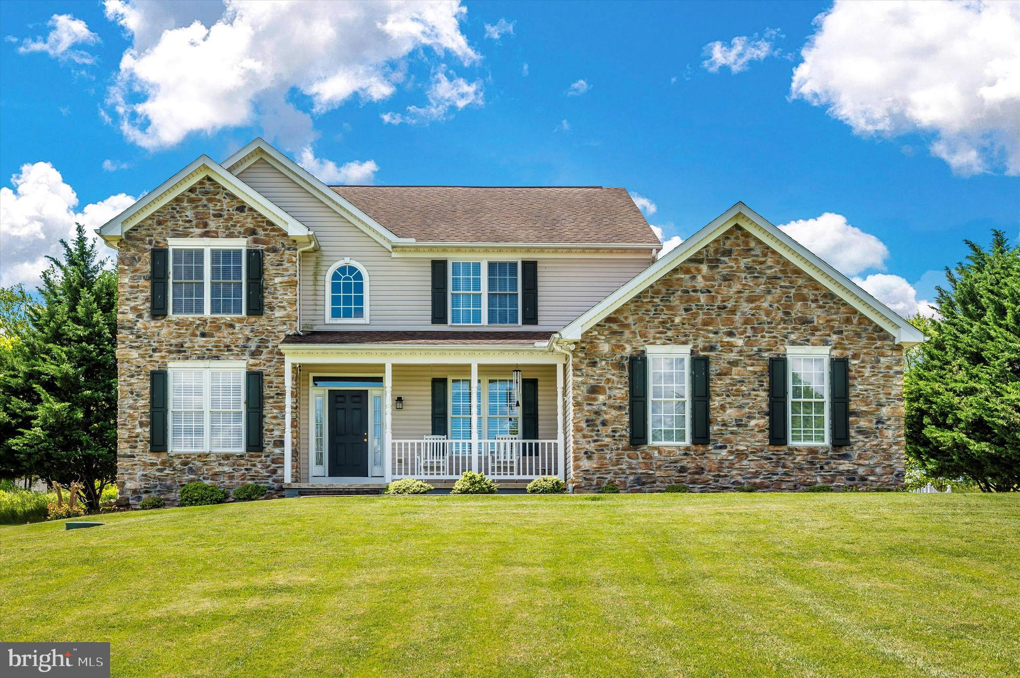 Welcome to 221 Berkshire Drive! This beautiful, well maintained, 4 bedroom 3.5 bathroom Colonial sits on just over an acre in the highly sought after Amberfield subdivision in the Spring Mills school district! Upon entering this light-filled home you will be greeted by the beautiful open two story foyer, formal living and dining rooms featuring hardwood flooring.  Adjacent to these rooms you will find a spacious family room, large kitchen with white cabinetry, island and breakfast bar.  The owner spared no expense when building this home and opted for the sun-drenched morning room off of the kitchen.   Follow the front or rear staircases to the upstairs living area where you will find a grand primary suite complete with a large walk-in closet and en suite bathroom boasting a soaking tub, separate shower, and dual sinks. Three other bedrooms and one full bathroom complete the upper level.  Head downstairs to the fully finished basement which boasts a rec room/den/guest room, full bathroom and storage room.  This home also features a two car side load garage, first floor laundry, and large shed.  Enjoy entertaining on your composite maintenance free deck overlooking the spacious backyard or enjoy your morning coffee on your front porch. This home provides you with country living but yet is located conveniently close to shopping and major commuter routes.   Don’t miss the opportunity to make this house your new home!