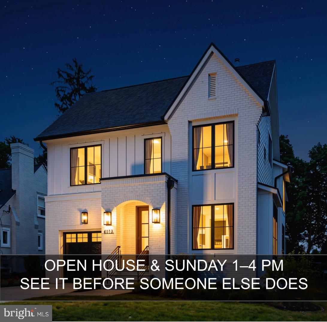 Situated on a quiet, tree-lined street in West Chevy Chase, this newly constructed home by Paramount Custom Homes is just minutes from downtown Bethesda, Friendship Heights Metro, and the shops and restaurants of Bethesda Row. The Volta Model delivers 5,770 square feet of finished living space with a refined balance of scale, natural light, and everyday livability.

The open main level flows seamlessly between living, dining, and entertaining spaces, with large windows throughout that fill the home with light while maintaining a calm, private setting. An upper-level loft provides flexible space for a home office or additional living area, and the home is designed to accommodate a four-stop elevator for effortless whole-home access.

Interior finishes reflect a hands-on approach to quality — custom cabinetry and built-ins crafted by a local woodworker, a Thermador professional appliance suite, Pella energy-efficient windows, and wide-plank white oak hardwood floors hand-sanded and finished on site. The lower level is fully finished with a wet bar and dedicated fitness room. Outside, a screened porch and flagstone patio open to a fully fenced yard with a 6-foot cedar privacy fence — a rare combination of privacy and space this close to downtown Bethesda.

Move-in ready and designed for modern living in one of the area's most sought-after locations. Open for tours this weekend.