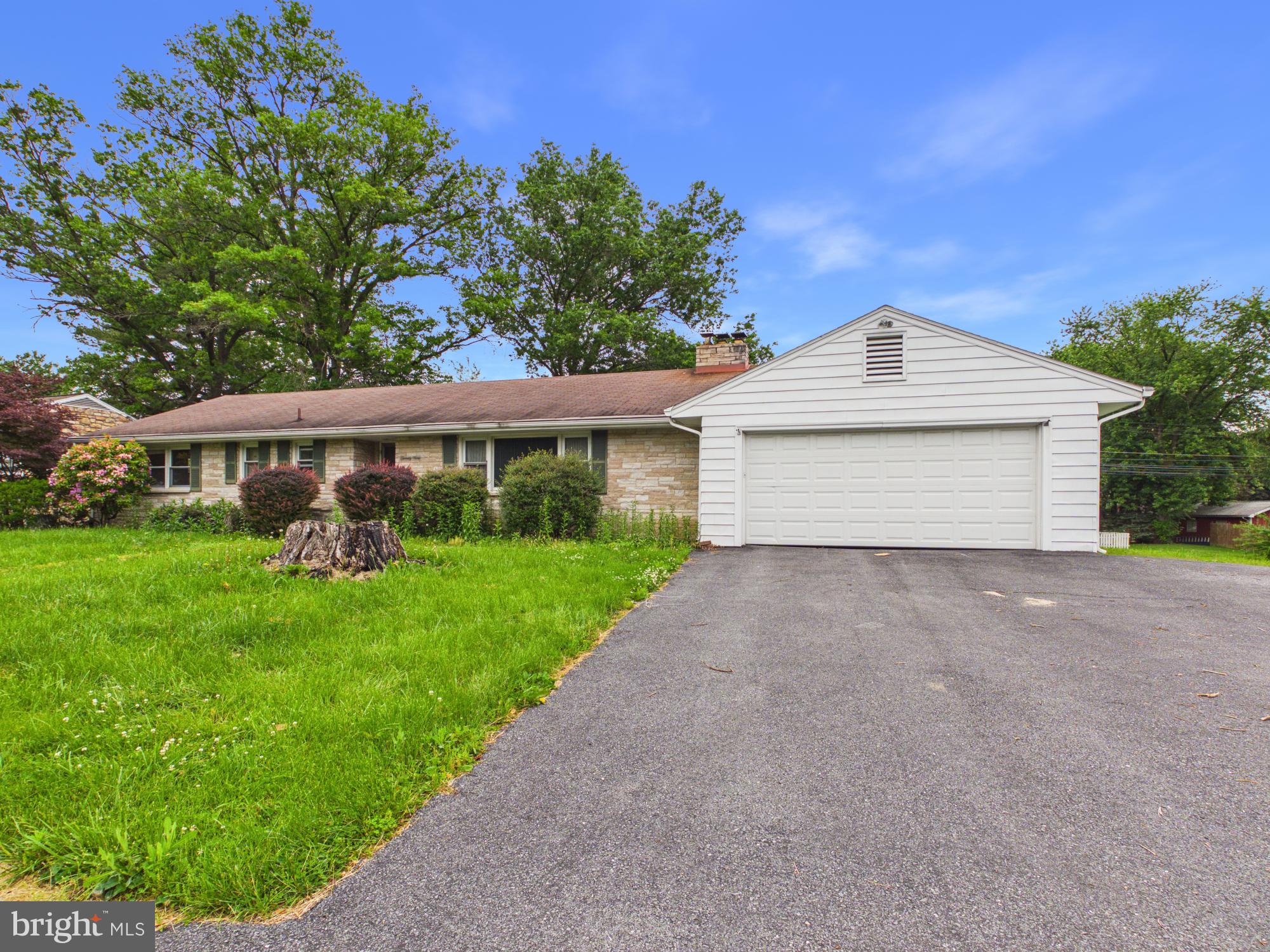 Single level living in this Ranch home in desirable community within the Cumberland Valley School District. Situated on a .45 acre lot, over 1,900 sq ft of living space, 3 bedrooms, 2.5 baths, 2 fireplaces, partially finished lower level, nice level backyard, 2 car attached garage and driveway for parking. Conveniently located to shopping, restaurants and major highways.