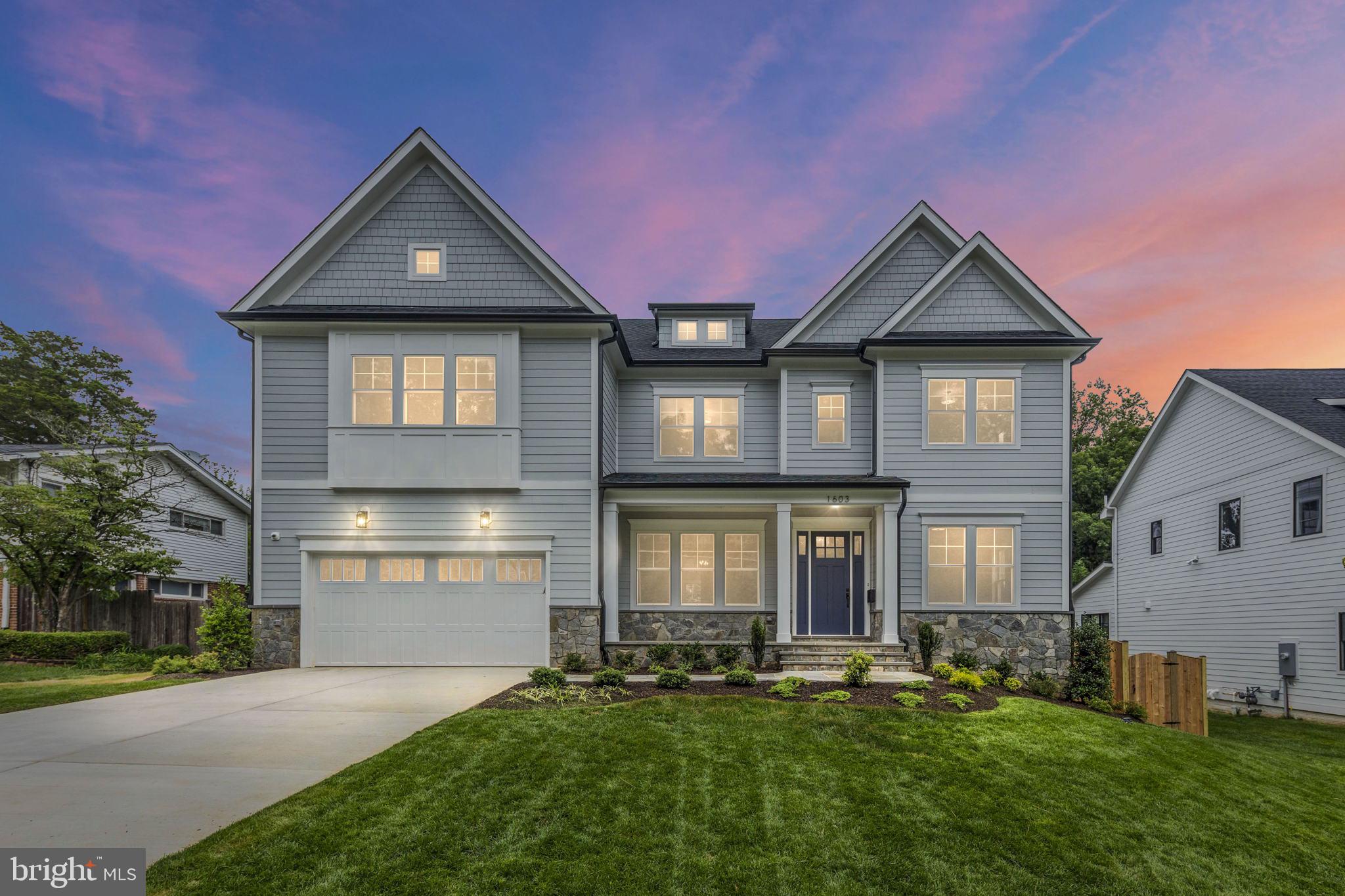 Brand-new Focal Point Homes construction in the heart of McLean — Kent Gardens / Longfellow / McLean High pyramid. This 7-bedroom, 6.5-bath residence offers 6,000 sq ft across three finished levels, pairing a warm, inviting exterior architecture with a clean, contemporary interior.  The main level features 7" white oak floors, custom built-ins, and a chef's kitchen with a 48" freestanding Wolf range, 48" Sub-Zero, Cove dishwasher, Calacatta quartz, and an oversized island — all of which opens to the light filled breakfast nook and family room. A main-level bedroom suite, elegant dining room, and formal living room round out the floor. A main-level bedroom suite, elegant dining room, and formal living room complete the floor.  The owner's suite upstairs offers a tray ceiling, dual walk-ins, and a soapstone spa bath with freestanding tub and brushed-brass fixtures, joined by four more bedrooms and the laundry. The finished lower level adds a rec room, seventh bedroom with full bath, and exercise room.  This convenient location and inviting neighborhood is a short walk to Kent Gardens and McLean High School and minutes to downtown McLean, Tysons, and the Silver Line. Built to the quality and detail McLean has come to expect from McLean-based Focal Point Homes — reach out today to learn more about the home and meet the team behind it. Photos from previous Focal Point Homes projects with custom upgrades and are shown for inspiration only.