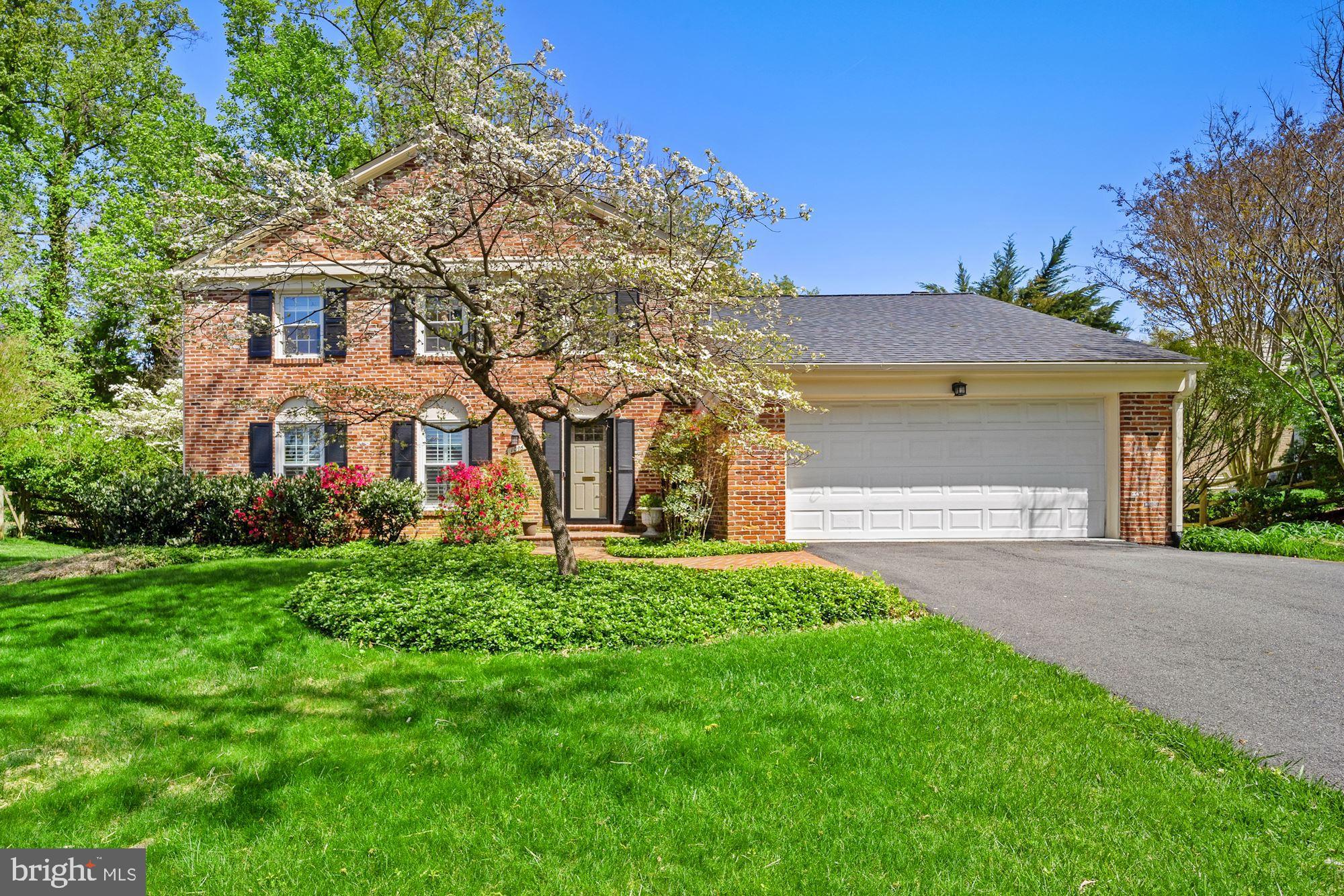 Remarkable brick front colonial in the sought after Fallsmead neighborhood of Potomac, situated on a quarter acre lot with over 3,000sq/ft of indoor living space. Upon entering the home, you will be greeted by a modern open-floorplan, stunning newly renovated kitchen with white cabinetry, quartz counter-tops, and a 6-burner gas range with griddle, oak hardwood flooring, and an abundance of natural light. The main level of this home features a formal living and dining area, large chef's kitchen with island, breakfast area, second living area, half bath, and access to both the patio/backyard and garage. Upstairs you will find four spacious bedrooms, and two bathrooms. The primary bedroom features a walk-in closet and ensuite bathroom. The lower level of the home makes for a great playroom/recreation room, or tv room. This home is just a 3/4 mile walk to Wootton High School, 2 miles to Clyde's Tower Oaks and Park Potomac, and provides easy access to 270.