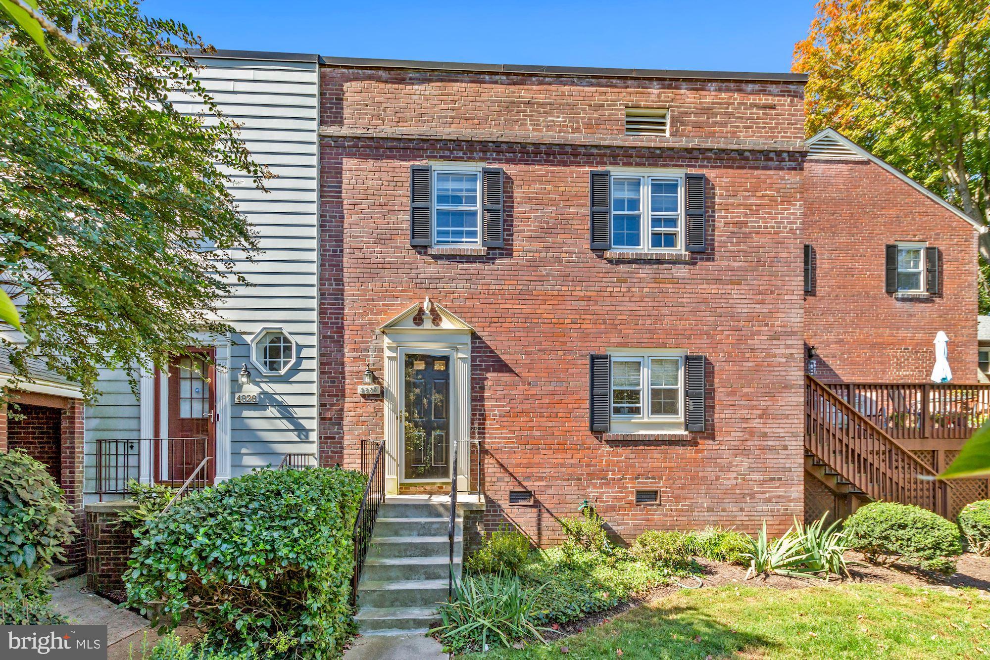*HOT NEW LISTING IN SOUGHT-AFTER KENWOOD FOREST!* Rarely available large 1,422 sqft model townhouse with 3 Bedrooms and 2.5 Baths in a prime Chevy Chase location nearby to popular Bethesda Row, Capital Crescent Trail and Bethesda Redline Metro. Don’t let the address fool you, this amazing home is tucked far away from Bradley Blvd on a gorgeous mews with serene walkways and lush private backyard. Imagine yourself coming home to luxurious upgrades like exotic Brazilian cherry hardwood floors, custom mahogany kitchen cabinetry, natural stone countertops and custom living room built-ins around a cozy fireplace. Brand new paint, carpet and modern light fixtures throughout. This special semi-end-unit provides for spectacular natural light at all hours of the day. Amazing outdoor space with private deck and lush green landscaping you must see to believe. The main level features an entry foyer, a sought-after open living and dining rooms, exterior wood deck, large kitchen, laundry and powder room. The upper level features three bedrooms, with primary ensuite full bath, secondary hall full bath and tons of custom closet space. Kenwood Forest provides for resident parking for 2 cars plus an additional guest parking pass. Prime location just off Bradley Blvd in between Arlington Rd and Wisconsin Ave provides super easy access to all parts of the city and direct access to popular neighborhood restaurants and retail located just around the block in downtown Bethesda and Friendship Heights. Please click the virtual tour link for a high-tech 3D tour. HURRY! THIS AMAZING OPPORTUNITY WON’T LAST LONG!