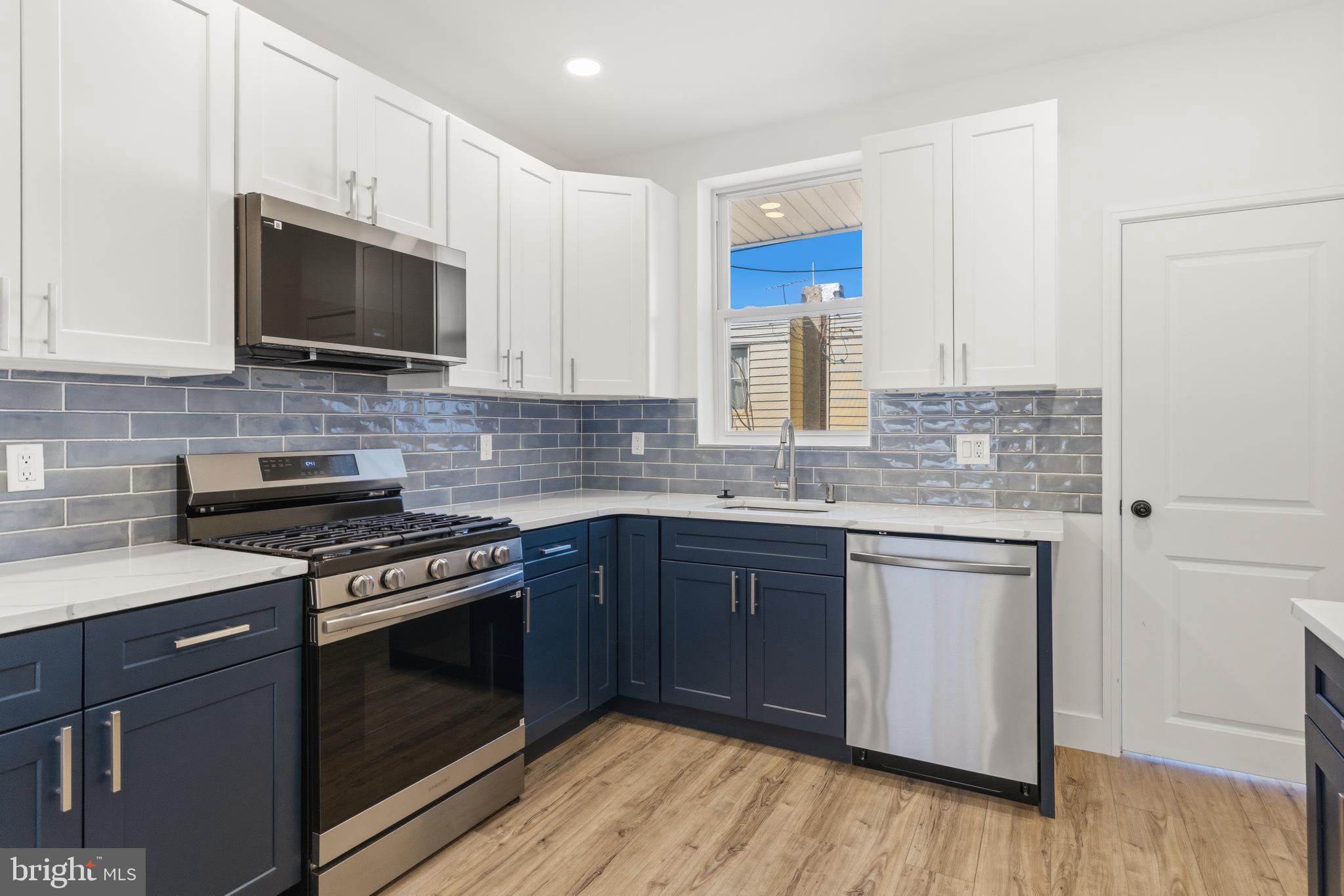 Beautiful and newly upgraded home in the Overbrook area with a modern feel and great opportunity for first-time home buyers or investors! 3 bedrooms and 2.5 baths, ready for immediate move-in! The home features vinyl flooring, bedrooms with fresh carpet, an aesthetically pleasing blue kitchen with brand new stainless steel appliances, and a basement perfect for extra storage, a home gym, or anything your heart desires. With a Walk Score of 73 and a good Transit Score of 68, you have numerous options nearby. Close proximity to rail line 10 (13-th Market to 63rd Malvern), bus lines 46 (58th-Baltimore to 63rd Malvern), G (Oxford St & 59th St), and 31 (City Hall to 76th-City). Great turnkey property available now for tours; schedule yours today!