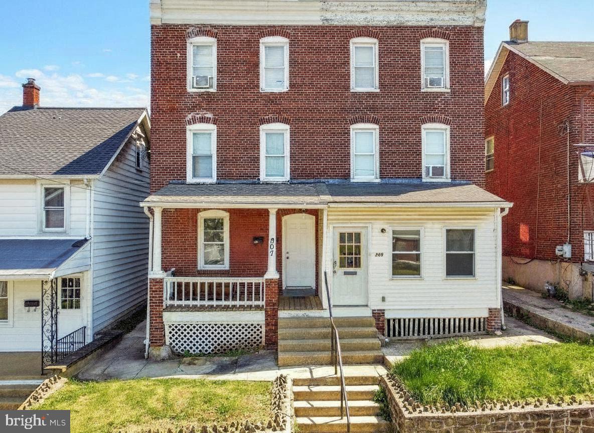 West End!! 2 Unit Brick Twin with Private Entrances, Hardwood Floors, Natural Gas Forced Hot Air Heat, Off Street Parking and Yard. Front Unit: Front Porch, Living Room, Country Kitchen and 1 Full Bath, Stairs to Second Floor, Bedroom with Loft. Back Unit: Back Porch, Kitchen, Living Room, Staircase to 2nd Floor, 3 Spacious Bedrooms and 1 Full Bath. Both Leases are Month to Month: Front Unit Pays $1,590 per Month and Back Unit Pays $851 a Month. Landlord Responsible for Water, Sewer, Trash and Lawn. LOW Taxes $1,532 per Year.