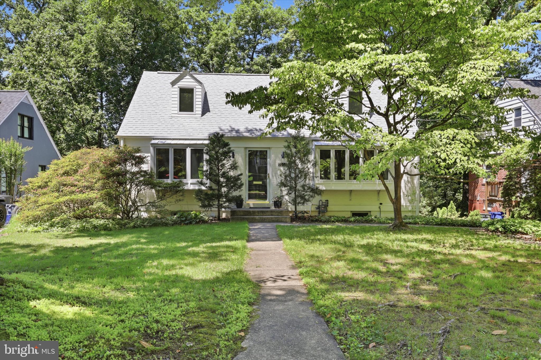 Located in a quiet, highly desirable neighborhood inside the beltway and at the end of a no outlet street, this home offers the perfect blend of tranquility and convenience.  The house features the 
thoughtful addition of multiple bay windows adding an abundance of natural light throughout the main level. The fully enclosed, spacious sunroom is a delight and looks over the rear yard with a feeling of privacy.  The upstairs has two large bedrooms and a fully renovated bathroom as well. The basement has very high ceilings offering the potential for an incredible lower level. It already walks out to the backyard, so the possibilities are endless.  New "Shasta" white roof in 2024 with 50-year warranty and 6" round gutters give the house an updated styling. All of the windows have been replaced by seller over the years. The original one car garage has been used for storage by current owner and could be converted to living space if desired. This location is very close to the Bethesda Trolley Trail providing easy access to NIH, Medical Center Metro, and Wildwood Shopping Center. Even closer, is the YMCA, Rochambeau French International School, and Bethesda Country Day School.