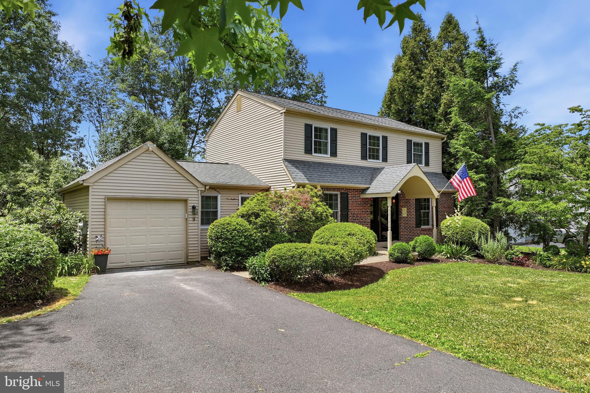Nestled on a quiet cul-de-sac, this beautifully maintained home offers the perfect combination of comfort, style, and functionality. The heart of the home is the fully remodeled kitchen featuring quartz countertops, a tile backsplash, center island, and sliding glass doors that lead to a private rear deck—an ideal spot to relax with your morning coffee or host weekend barbecues with family and friends.  The kitchen flows seamlessly into the inviting family room, complete with a cozy wood-burning fireplace. The spacious dining room is filled with natural light, creating a warm and welcoming atmosphere for gatherings. A versatile flex room on the main level is currently used as a guest bedroom but could easily serve as a home office, living room, playroom, den/study or whatever you needs may be.  Completing the first floor is a conveniently located laundry room with access to the attached oversized one-car garage.  Upstairs, you'll find three generously sized bedrooms and a full hall bathroom. The primary suite offers a walk-in closet and a private full bathroom with a walk-in shower.  Additional updates, including a newer roof, windows, and HVAC system, provide added value and peace of mind for years to come. Don't miss the opportunity to make this wonderful home yours!