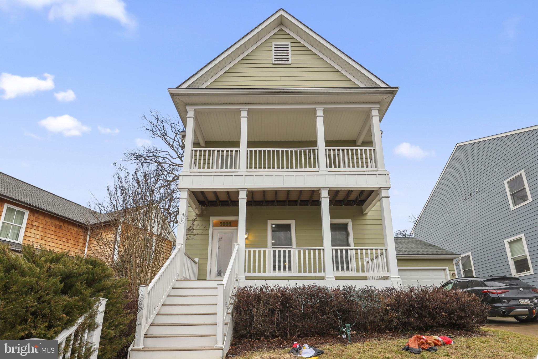 This  home,  built in 2015 along a square in a colonial style befitting this historical district.  Over 3200 finished square feet! This was the model home for the community so every improvement/upgrade has been done.  Including: three bump outs, tray cathedral ceilings, and a lower level fully finished with a 4th bedroom and media/ family room, There is so much to enjoy with our home: four bedrooms and three full/1 half baths, Movie room or even a potential 5th bedroom!!  Open Floor Plan, lots of natural light!  Beautiful Hardwood Floors, Gourmet Kitchen with Granite Countertops and high end stainless steel appliances, private dining area, Breakfast/Sunroom off family room area, 9 Foot Ceilings on First Floor, Gas Fireplace in Living Room, and Custom Lighting and upgraded fixtures throughout!!  The Second Floor offers a Primary Bedroom with attached full Bath with large Stand-up Shower and soaking tub, a Walk-in Closet, and bump out area over looking garden. The Laundry area with high-end front loading washer/dryer is located on Bedroom Level. Second and third bedrooms are spacious with Ceiling Fans as well as access to 2nd floor front porch. Landscaped yard, expansive stone patio & large Detached 1 Car Garage and Private Driveway, for 2 cars!!  Property is Professionally managed!! Schedule your showing today!