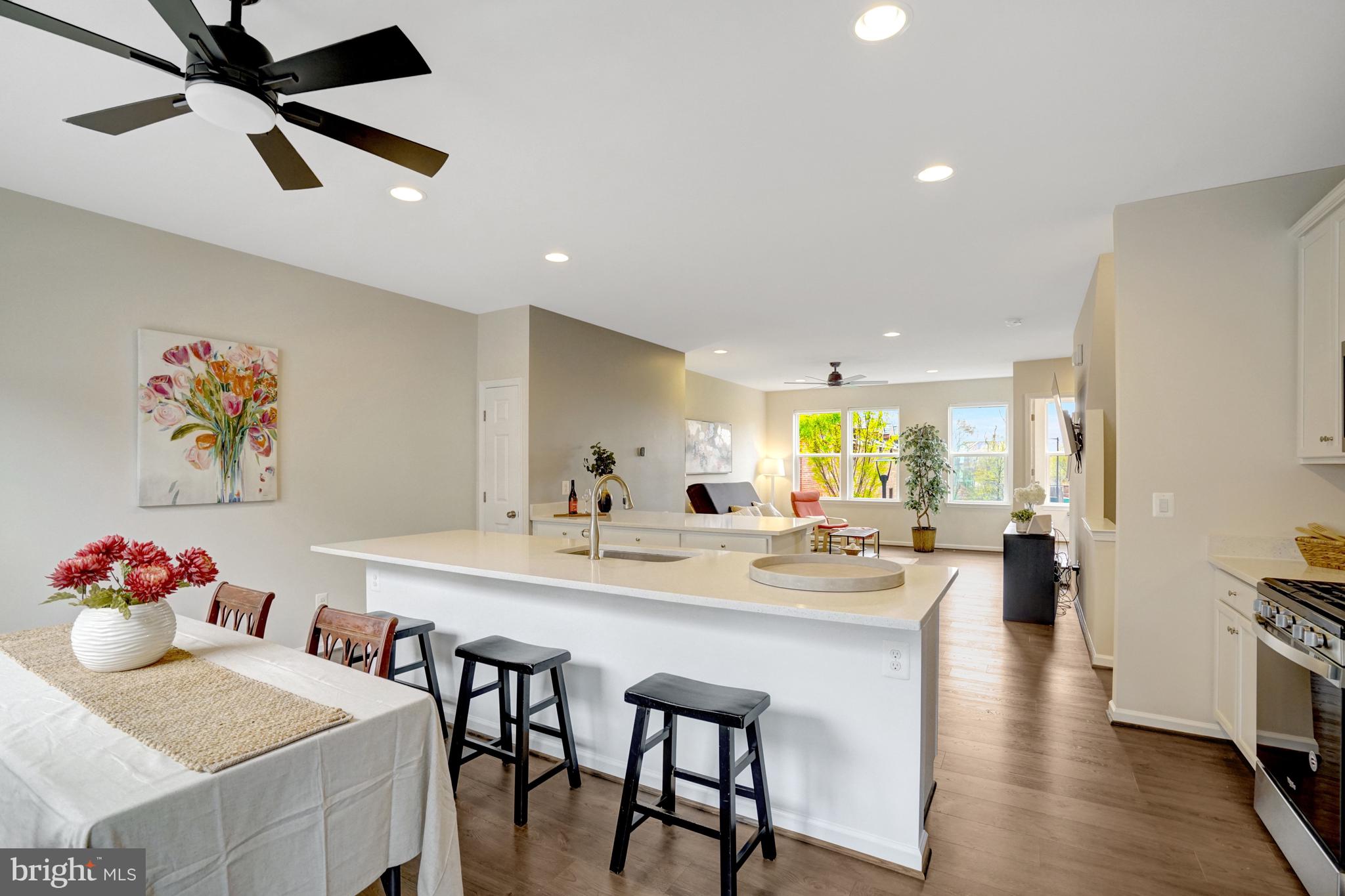 2.5% VA ASSUMABLE LOAN - ASK ABOUT THE DETAILS - WELCOME HOME to This Gorgeous Townhome, where Comfort, Style and Convenience Come Together Beautifully - 6-YEARS-YOUNG - Main Level Entrance with Spacious Living Room & Lovely Flooring**OPEN FLOOR PLAN on Upper Level with Family Room, Ceiling Fans & Recessed Lighting**Gourmet Kitchen with Stainless Appliances, Gas Cooking, Quartz Island and Breakfast Bar - Plus 2 Pantries**Large Primary Bedroom with Private Bath (Double Vanity & Walk-In Shower)**Washer/Dryer on Bedroom Level**FRESHLY PAINTED THROUGHOUT**Custom Window Shades, Ecobee Thermostat, Lutron Lighting & Yale Front Door Lock**2 CAR GARAGE**
Low Quarterly HOA Fee  which Includes access to a  Large Outdoor Pool, Clubhouse w/Fitness Room, Playground, Picnic Area, Lawn Maintenance, Trash & Snow Removal - ENJOY THE COMMUNITY EVENTS**Conveniently Located near Shopping, Restaurants and Major Commuter Routes - This Home Truly HAS IT ALL - Don't Miss Your Opportunity to Make This EXCEPTIONAL Townhome Your Own