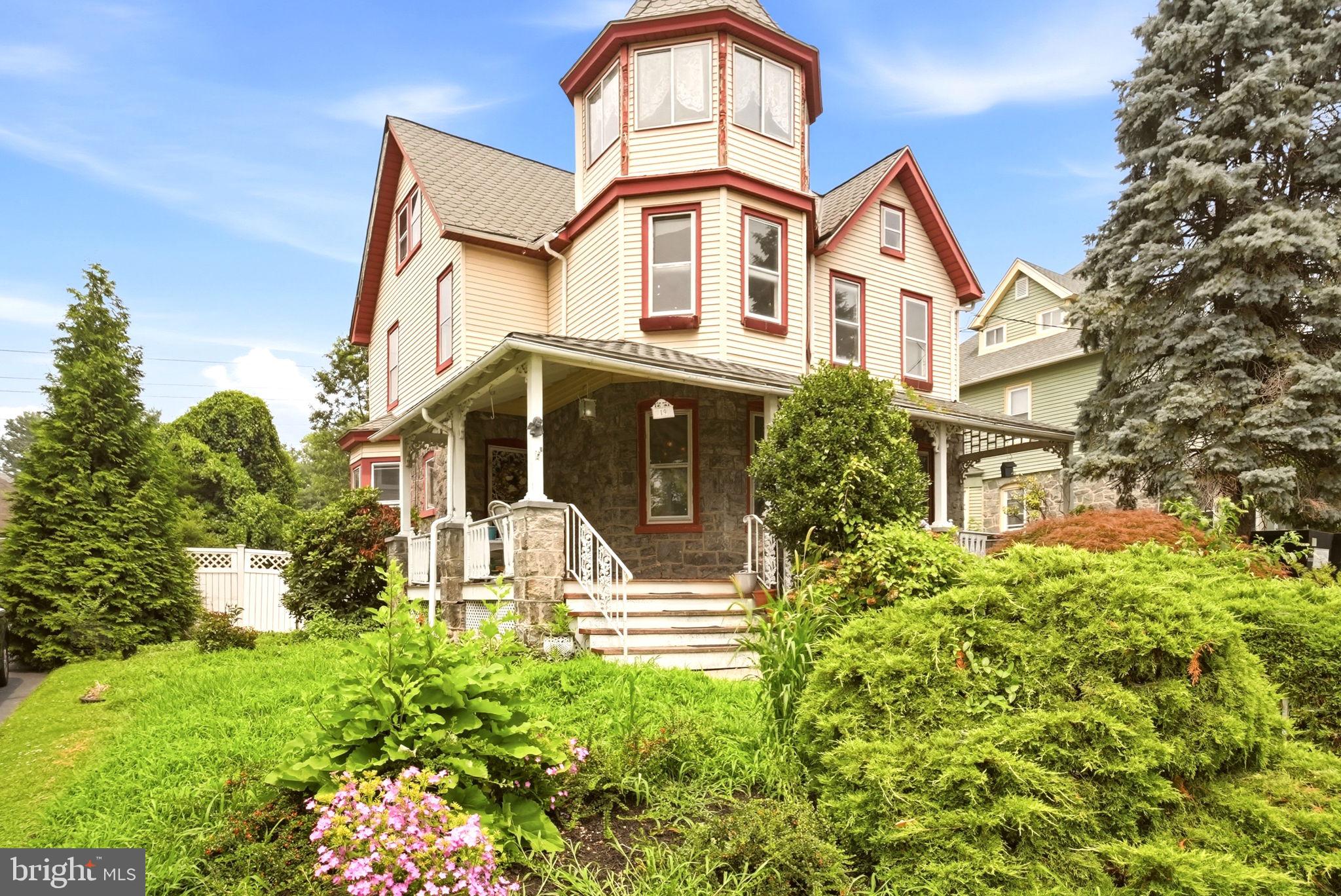 Investor Opportunity! Rare chance to restore and transform a historic Victorian in the heart of Ridley Park. Built in 1900, this architect-owned home offers the ideal combination of historic character, major structural improvements, and exceptional upside. Lovingly owned by the same family since 1978, the home was extensively rebuilt over several decades by an architect who spared no expense preserving its history while modernizing its infrastructure. Much of the expensive work has already been completed, including reinforced subflooring, new drywall and insulation, updated electrical service with a newer main panel, central air conditioning, a new HVAC system (2017), a newer roof, new front porch, composite rear porch, kitchen renovation, basement excavation with a new concrete floor and French drain system, a rear sunroom addition, and an enclosed third-floor widow's walk. Original architectural details remain beautifully preserved, including stunning American chestnut woodwork, stained glass windows, original front and rear staircases, a Victorian fireplace surround, oversized windows, soaring ceilings, and the original carriage step. The interior is now remodel-ready, providing a blank canvas for an investor, builder, or buyer with vision to complete a truly one-of-a-kind restoration. The current layout also offers the opportunity to immediately convert the home to four bedrooms, while the expansive third floor presents the potential to add two additional bedrooms and a full bath, creating a six-bedroom residence. Whether you're looking to renovate and resell or create your dream historic home, opportunities like this are increasingly rare. Historic homes with this level of preserved craftsmanship, completed structural improvements, and renovation potential seldom come to market. Bring your vision and unlock the incredible potential of this exceptional Ridley Park Victorian.