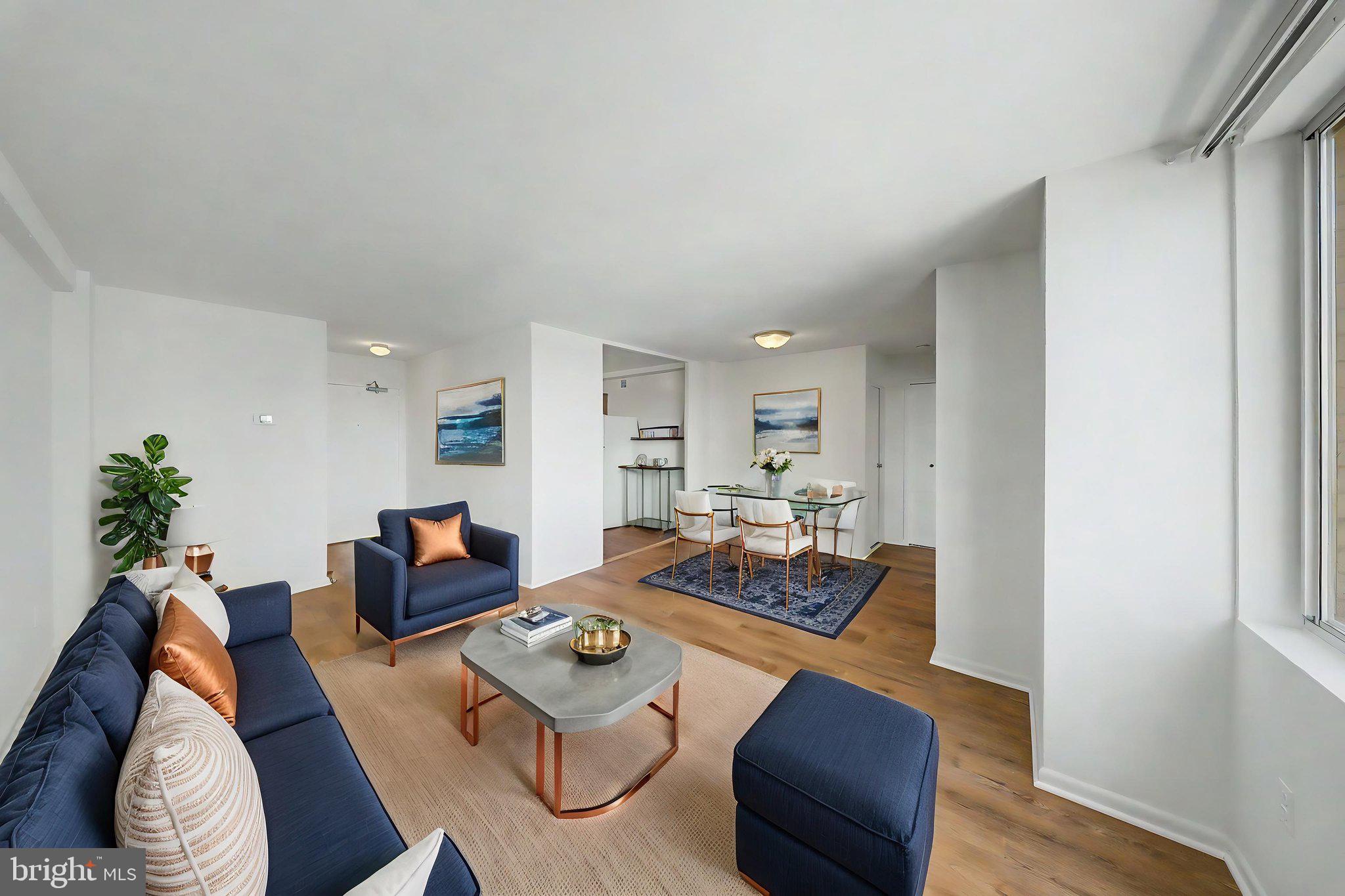 Move right into this beautifully refreshed condominium in the highly desirable River Towers community! Featuring brand-new flooring and fresh paint throughout, this bright and inviting home offers a clean, modern feel and is ready for its next owner. Large windows fill the space with natural light, while the functional layout provides comfortable living and dining areas perfect for everyday living and entertaining. Ample closet space adds convenience and storage.

Residents enjoy an outstanding selection of amenities, including a swimming pool, fitness center, tennis and basketball courts, playgrounds, picnic areas, rooftop terrace, walking trails, and beautifully maintained grounds. The condo fee includes utilities, providing exceptional value and low-maintenance living. Ideally located just minutes from Old Town Alexandria, the Potomac River, National Harbor, Huntington Metro, Fort Belvoir, and Washington, D.C., with easy access to major commuter routes, shopping, dining, and recreation. Don't miss this opportunity to own a move-in-ready home in one of Alexandria's most established and amenity-rich communities.