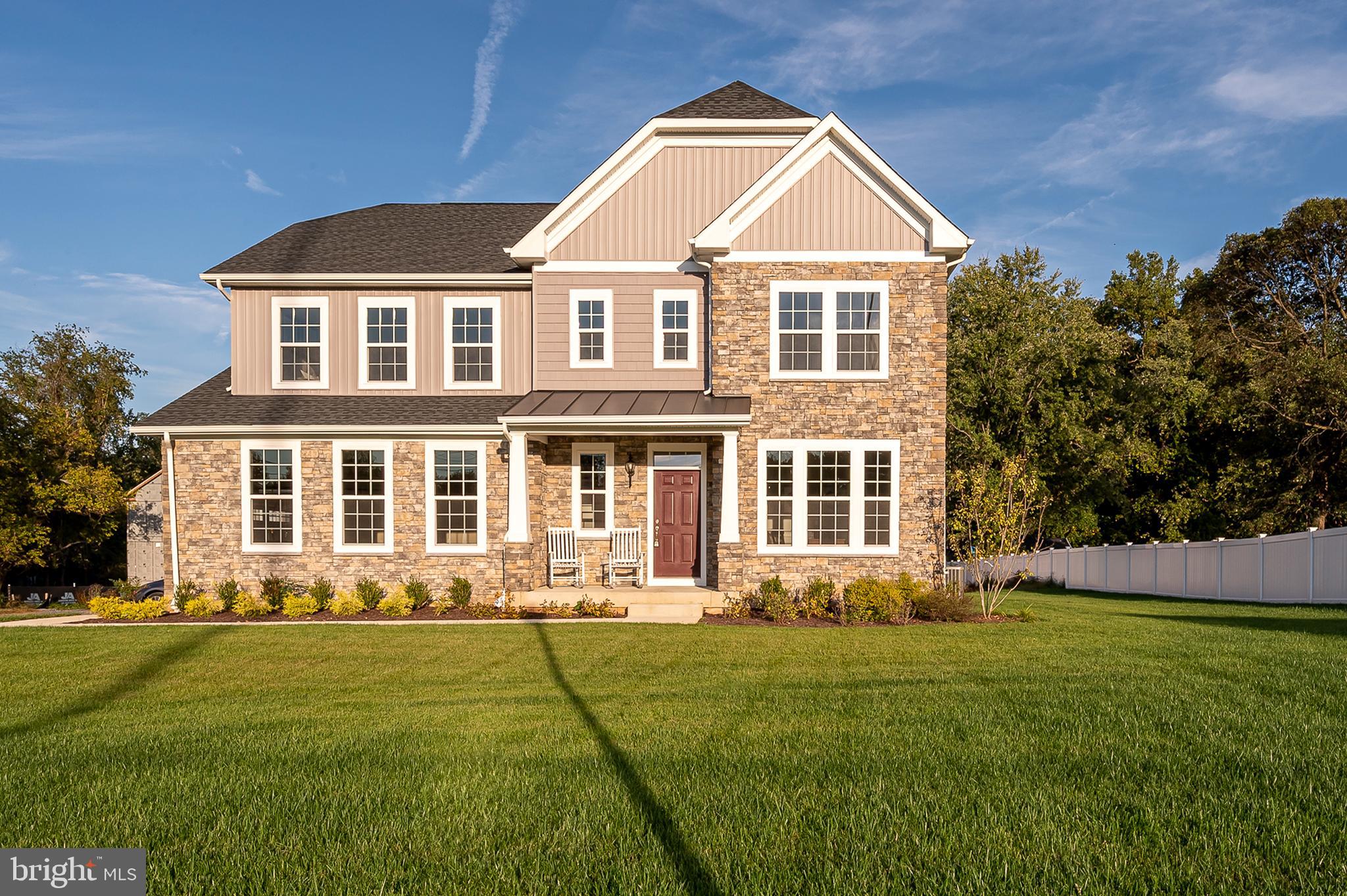Burkard homes Severn model offers an open floor plan. Gourmet kitchen opens up to spacious family room,
A formal dining room or home office is included on first floor. Upstairs has four spacious bedrooms and 2 full baths. A third bath on second floor is optional. Basement can be finished by builder in a couple different configurations for additional square footage which can incude a 5th bedroom and full bath. New owner has ability to personalize all finishes for their own personal touch. 3 homes will be built at this location. All lots are walkouts which back to dedicated open space. Photos are from homes constructed by the builder and shoe some optional features.