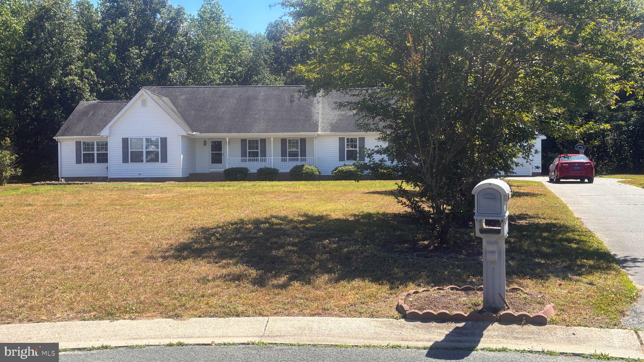 Welcome to 25751 Grist Mill Drive in Mardela Springs! Nestled at the end of a quiet cul-de-sac in the desirable Box Hill community, this well-maintained 3-bedroom, 2-bath rancher offers 1,680 square feet of comfortable one-level living on approximately 0.85 acres.

Inside, you'll find a spacious open floor plan featuring hardwood flooring throughout much of the home, a bright living area, dedicated dining space, sunroom, home office, and a generously sized primary suite with a walk-in closet and private bath. The attached two-car garage, detached garage/workshop, and expansive driveway provide plenty of space for vehicles, hobbies, and storage.

The home has been lovingly cared for and offers an excellent opportunity for buyers to add their personal touch. The kitchen and bathrooms could benefit from updated flooring, allowing the next owner to customize these spaces to their taste while building instant equity.

Enjoy peaceful country living with wooded surroundings, a large yard, and convenient access to Salisbury, Delmar, and surrounding areas. Whether you're looking for your first home, downsizing, or seeking a quiet retreat with room to spread out, this property offers tremendous value and potential.

Schedule your private showing today!