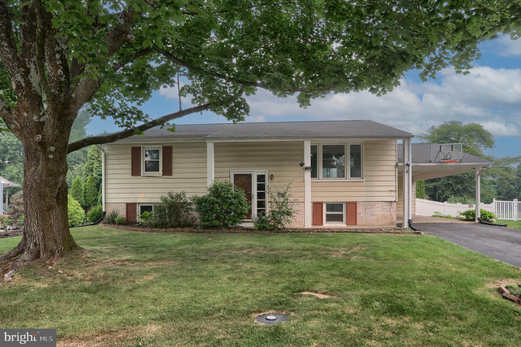 Welcome home to this 4 bedroom 2 full bath single home situated on a semi private level lot in Hershey School District. Move right in and enjoy the updated baths, spacious eat in kitchen featuring quartz countertop, tiled backsplash, Stainless Steel appliances (appx 5 yrs old), and a sliding door to a deck overlooking the back yard. Large living room and newer bay window. The lower level offers 2 bedrooms with a full bath and spacious family room creating the perfect place to entertain or relax . Unique to this home are 2 staircases connecting the lower and upper levels. Other features include central air...which just had the ductwork professionally cleaned, an attached carport, 4 exterior cameras and a monitor for security with no monthly fee, and all appliances included. 
1 minute to RT 283 , 5 minutes to the turnpike, 10 minutes to HIA, and 15 minutes to downtown Hershey and all it has to offer. This might be the one you were waiting for.
Information though believed accurate is not guaranteed.
