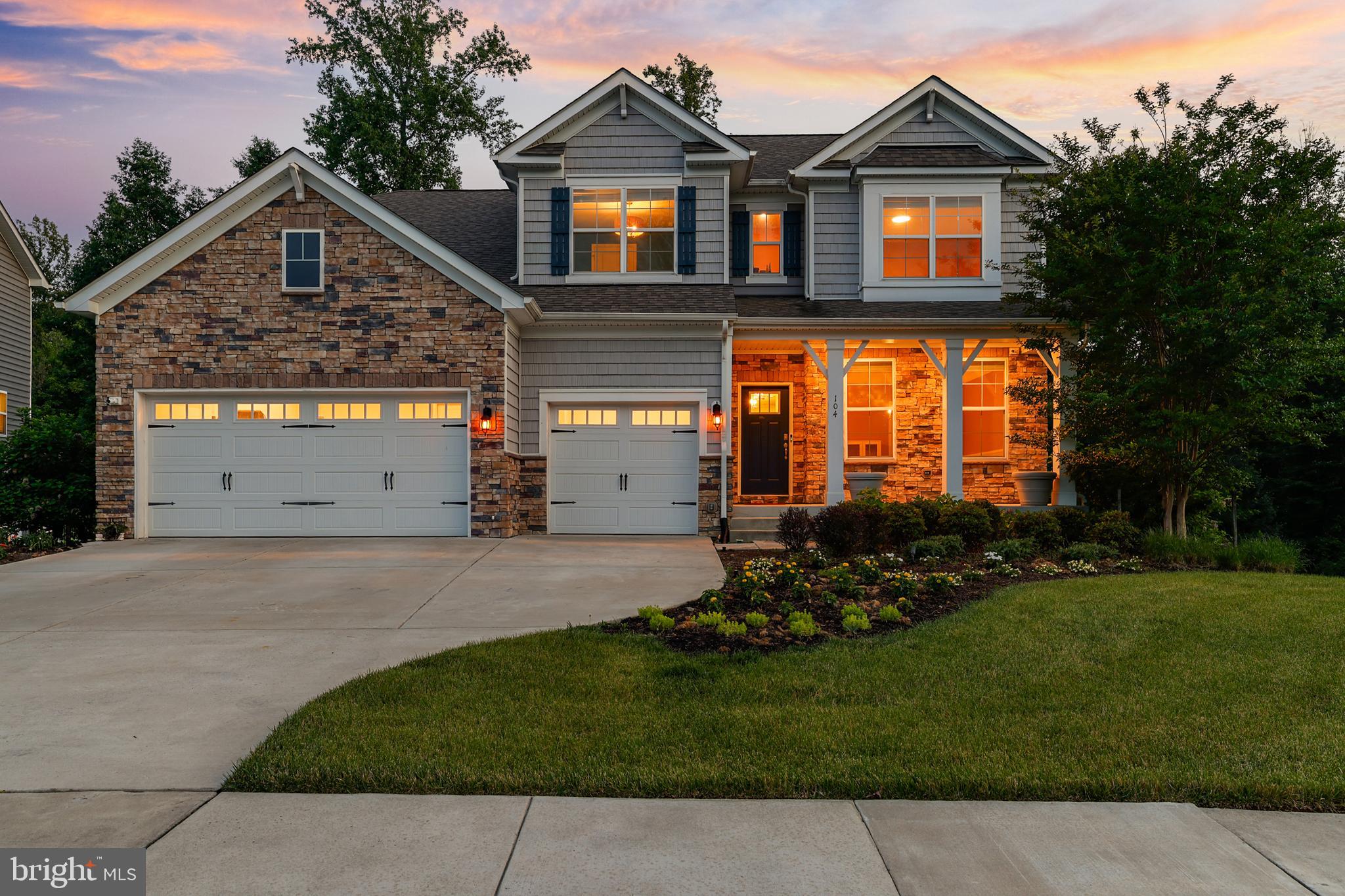 The highly sought-after Jamestown floor plan is finally available gain  in Shelton Knolls. Situated on a spacious 1/3 acre lot and backing to trees, this exceptional former model home offers the perfect blend of luxury, functionality, and space for today's lifestyle.

Boasting 6 bedrooms, 4 full bathrooms, and thoughtfully designed living areas across three finished levels, this home is ideal for multi-generational living with a convenient main level bedroom and full bath. The heart of the home is the gourmet upgraded kitchen featuring premium finishes, abundant cabinetry, and open concept living spaces perfect for entertaining.

Throughout the home, you'll find luxury vinyl plank flooring, built in home theater speakers on all three levels, a seasonal whole home humidifier, in ground sprinkler system, UV HVAC filtration system, and numerous model home upgrades. The finished walkout basement offers incredible flexibility, featuring a spacious recreation area, a bedroom with a cozy fireplace, and a bathroom with heated floors for added comfort.

Upstairs, a generous loft provides additional living space, while the luxurious primary suite serves as a private retreat with an oversized spa-inspired bath and dual walk-in closets.

Step outside to enjoy the large rear deck overlooking a shaded backyard that backs to mature trees, creating a peaceful outdoor setting for relaxation or entertaining.

Conveniently located near Quantico Marine Base, I-95, Route 1, commuter lots,, this home offers easy commuting to Northern Virginia and Washington, DC. Nearby shopping, dining, and entertainment options include Stafford Marketplace, Embrey Mill Town Center, Target, Lowe's, Publix, Starbucks, Chipotle, and more. Outdoor enthusiasts will appreciate the proximity to Government Island and Aquia Landing Park for trails, kayaking, and waterfront recreation.

This rare former model home combines premium upgrades, exceptional space, and an unbeatable locationoffering the lifestyle many Stafford buyers have been waiting for.