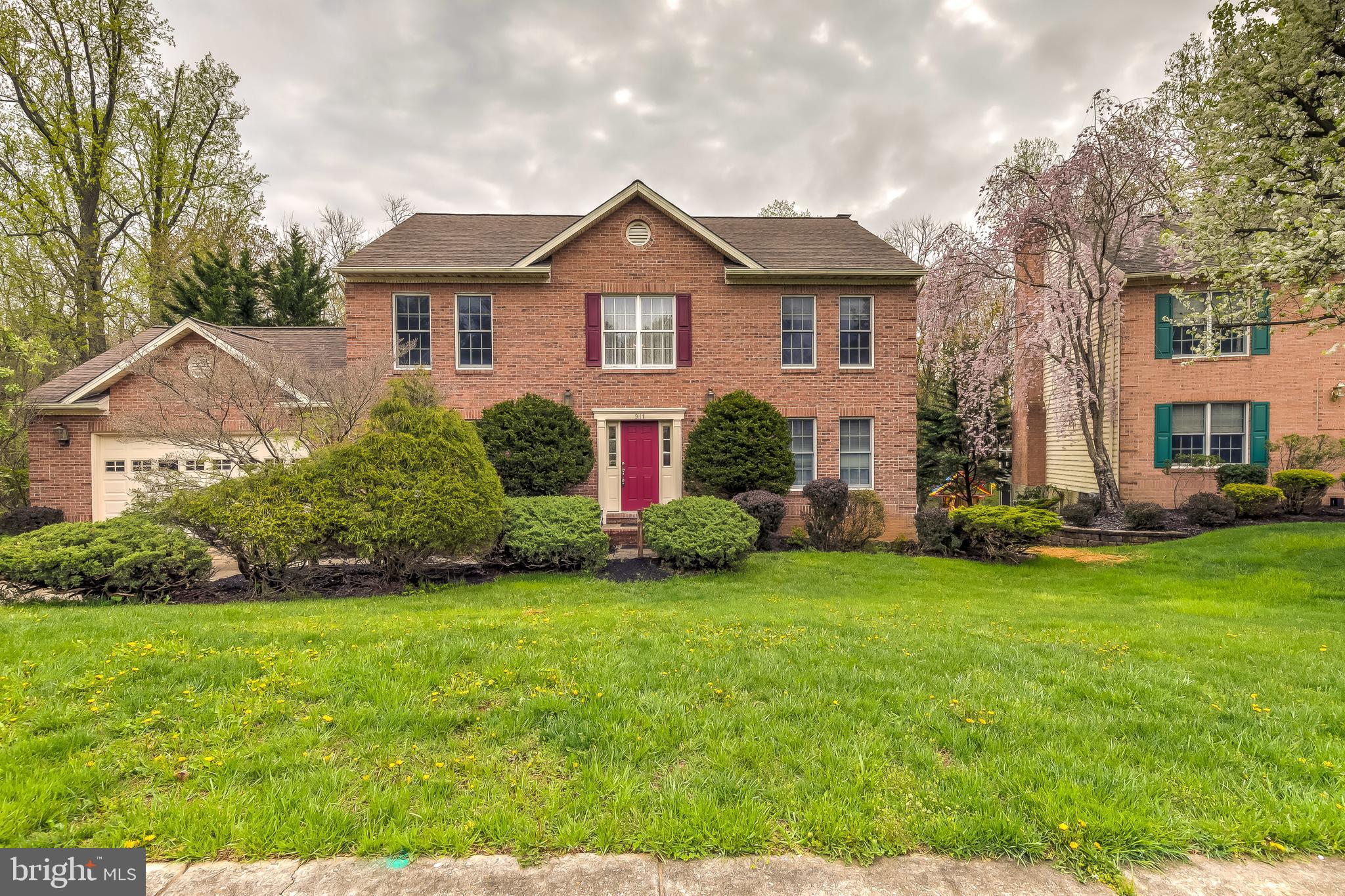 Welcome home to this move-in ready colonial style home that backs to a peaceful setting of trees and a spacious yard. Fresh paint,  brand new premium carpets throughout upper level and in finished basement, hardwood on main floor, new floor in basement, new HVAC, newer roof, freshly painted deck for entertaining, and tons of charm! Large eat-in kitchen with ample cabinet space, bonus butlers pantry w/sink, wainscoting and crown molding in many rooms, huge master walk-in closet.  Attic Fan, New Skylight, and New Chimney Crown/Seal in 2021. Won't be on market for long! Schedule your showing today!