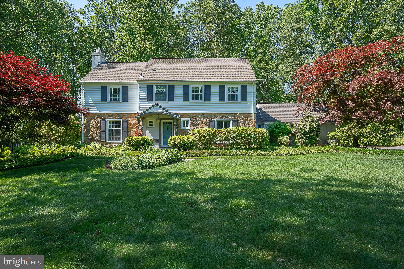 Welcome to 734 Woodcrest Road, a stunning Colonial home nestled on a picturesque 0.87 acre lot in Radnor Township. This home offers timeless elegance paired with exceptional modern updates. It features 5 spacious Bedrooms, 3 beautifully remodeled full Bathrooms, and a stylish Powder Room and a finished Basement. This meticulously maintained home reflects true pride of ownership throughout. Thoughtfully enhanced over the years, the property boasts an impressive list of improvements including a newer roof,  gutter guard system, new chimney liner, replacement  windows, updated Bathrooms,  remodeled Kitchen and Laundry Room with new washer and dryer, converted the heat to gas, newer HVAC system and Hot Water Heater, Basement waterproofed and installed a whole house Generator. All of these updates will provide peace of mind for years to come. Surrounded by lush landscaping and a pristine lawn, the outdoor living is as impressive as the interior. The serene outdoor oasis is prefect for entertaining, recreation or simply enjoying the beauty of this sought after neighborhood. This home is perfectly positioned for convenience, ideally located just minutes from major roadways, train service, premier shopping and the vibrant town of Wayne! It is situated in the award winning Radnor School District and close to renowned private schools and universities. This is a rare opportunity to own a truly remarkable home in an unbeatable Main Line setting. Welcome Home!