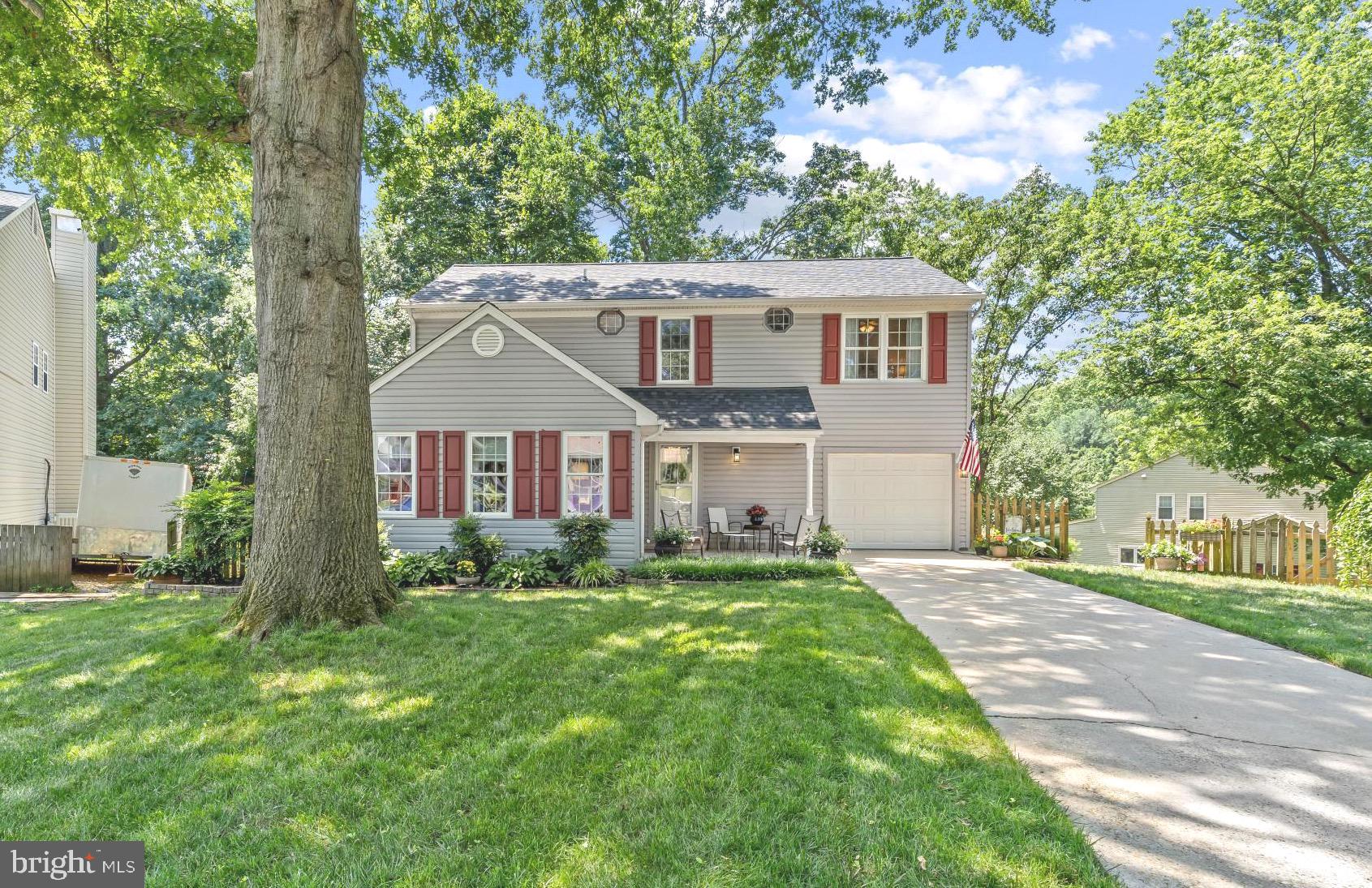 Welcome to 281 Kings College Court, a beautifully maintained 4-bedroom, 2.5-bath colonial tucked away on a quiet cul-de-sac in the sought-after College Manor community of Arnold. As you arrive, you'll appreciate the inviting front paver patio, an ideal place to relax, chat with neighbors, and enjoy the friendly atmosphere that makes this community so special. Inside, natural light fills the home, highlighting the rich Brazilian cherry hardwood floors throughout the main level. The thoughtfully designed floor plan offers formal living and dining spaces, a cozy family room, and a kitchen featuring abundant cabinetry, generous workspace, and under-cabinet lighting. The electric corner fireplace adds warmth and ambiance, whether you're enjoying the realistic flame effect year-round or supplemental heat on chilly evenings.  Upstairs, you'll find a spacious primary suite that provides a comfortable retreat at the end of the day. Three additional bedrooms and a full hall bath offer flexibility for family, guests, and home offices, allowing the home to adapt to your changing needs. The walkout lower level expands the home's possibilities with a partially finished area and an abundance of storage space. A full bath rough-in is already in place, providing an excellent opportunity to add future living space and value. MAJOR UPDATES provide peace of mind for years to come, including a newer roof, replacement windows throughout, a 2-year-old HVAC system complete with humidifier and air purifier, a 2-year-old water heater, replacement sliding doors to both the deck and walkout basement, replacement front entry and storm doors, blown-in attic insulation providing R-60 insulation value, gutter guards, and a low-maintenance composite deck installed just four years ago. With one of the community's largest homesites, the fenced rear yard offers plenty of space for pets, play, and outdoor entertaining. Beyond the home itself, College Manor is known for its strong sense of community, with neighborhood traditions including egg hunts, block parties, a Halloween parade and pizza party, and an annual community yard sale. Residents enjoy the rare combination of a welcoming neighborhood atmosphere and convenient access to everything Arnold has to offer. Located in the heart of Arnold, you'll be just minutes from top-rated schools, parks, marinas, the Baltimore-Annapolis Trail, commuter routes, and the waterfront charm of nearby Annapolis. Enjoy easy access to boating, kayaking, shopping, dining, and the Chesapeake Bay lifestyle that makes this area one of Anne Arundel County's most desirable places to call home. This is more than just a house, it's a place where neighbors become friends and memories are made for a lifetime. No open house is scheduled, so have your pre-approval ready and contact your agent to arrange your private showing today!