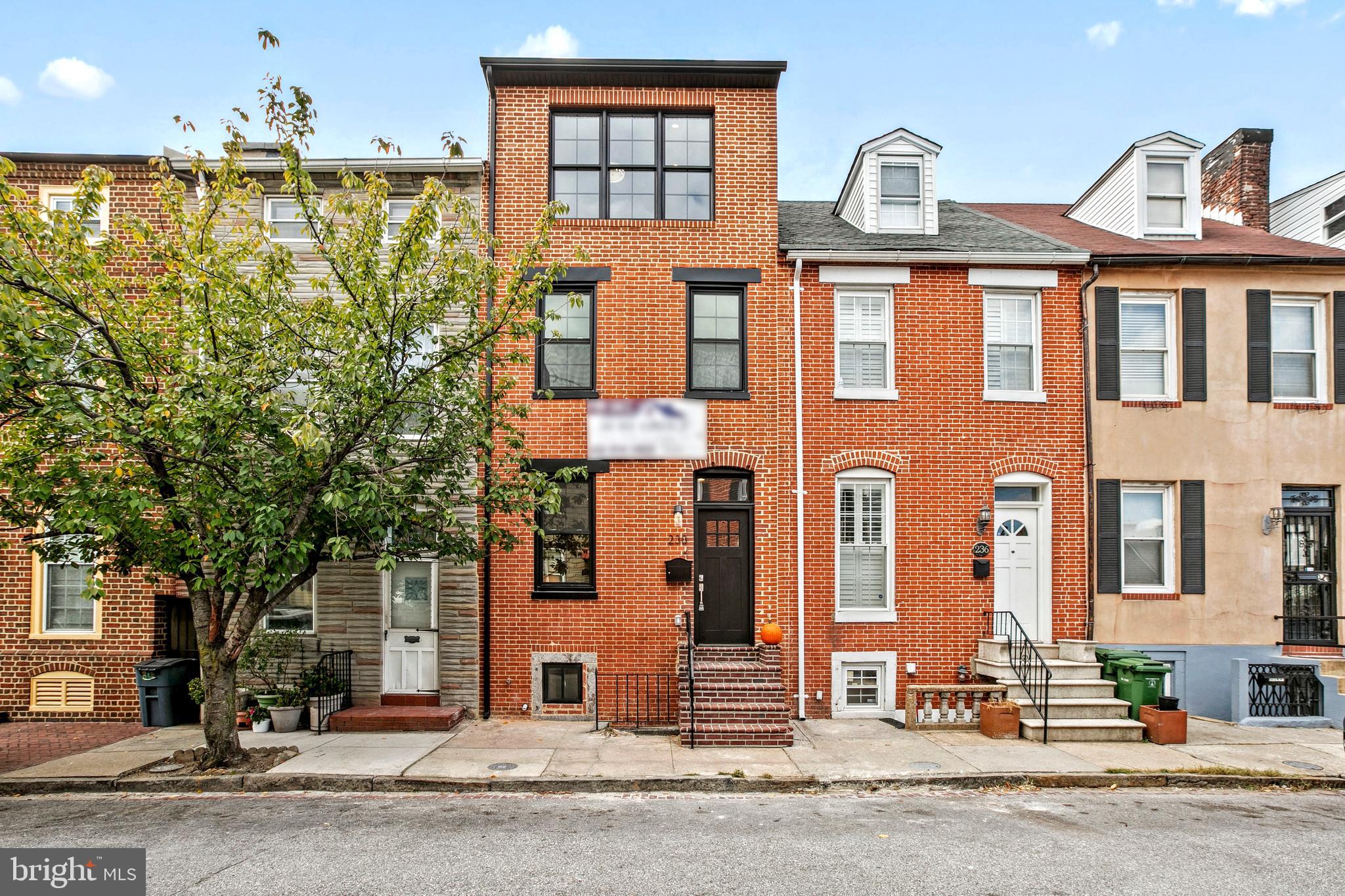 Newly renovated stunning home with high-end appliances and designer finishes, located in the coveted Little Italy/Harbor East community. This gorgeous home has high ceilings, with fabulous chandeliers and modern lights, 3 bedrooms and 3 spa-like bathrooms, each equipped with beautiful glass doors and luxury fixtures to include a towel warmer. Exotic hardwood floor throughout first, second and third floor, Spanish tiles in bathrooms and on backsplashes. Each bedroom has generous oversized custom designed closets. The master bedroom has its own dedicated HVAC system, a wall of floor-to-ceiling windows, and a large walkout deck with Harbor views. The kitchen is a cook’s dream with a professional oversized Italian gas range with stainless-steel hood, large island for prep area, beaming granite and plenty of cabinet space. No builder-grade materials found here, solid wood interior doors, cabinets and quality hardware. Harbor East boasts award-winning restaurants, conveniences, shopping, and entertainment. This highly walkable and amazing location provides endless opportunities! Commuter routes include I-695, I-95, and I-83. *Parking: Area is permit parking only, making ample space available for residence.  There are also 2 large parking garages in the neighborhood that provides daily and monthly parking. Make this gem your next home! Call today to schedule a private tour, as it won’t last long.