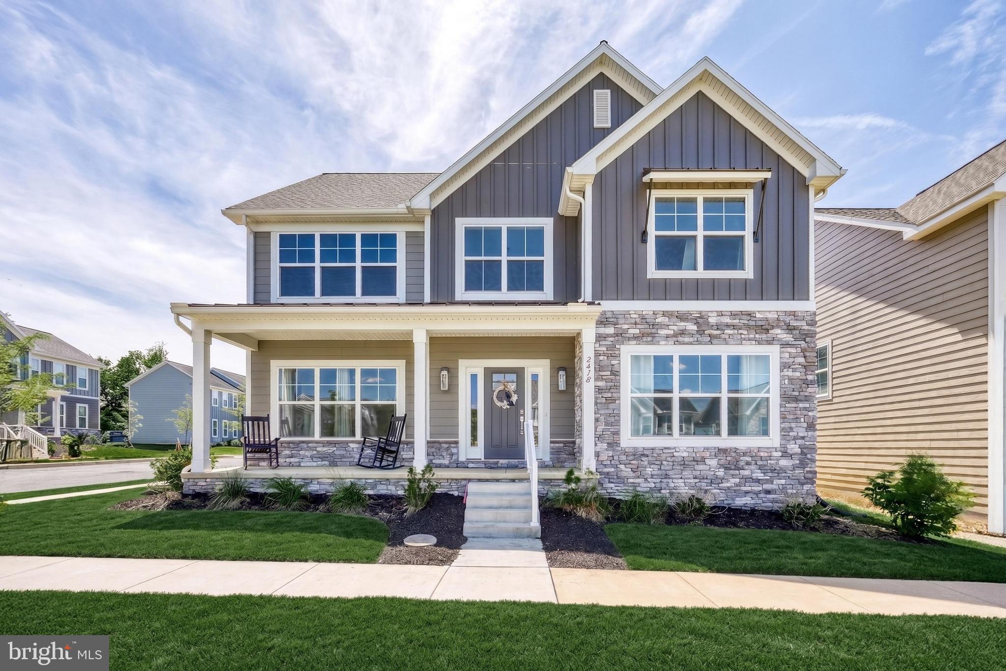 Welcome to 2418 Hawthorne Drive- this beautifully maintained 2023-built home is located in Susquehanna Union Green. Situated on a desirable corner lot, this 4-bedroom, 2.5-bath home offers over 3,000 square feet of thoughtfully designed living space with modern finishes throughout.
The open-concept main level features a spacious kitchen with quartz countertops, center island, stainless steel appliances, tile backsplash, and pantry, flowing seamlessly into the dining area and family room with gas fireplace. A flex room, mudroom, and convenient second-floor laundry add functionality to everyday living.
Upstairs, you'll find a loft area, three secondary bedrooms, and a spacious primary suite with a walk-in closet and private bath. The unfinished basement includes an egress window and offers endless possibilities for future living space, a home office, gym, additional bedroom, or recreation area.
Enjoy outdoor living from the covered rear porch while taking advantage of the corner lot setting. Enjoy the added benefit of a common area directly in front of the home—perfect for outdoor games, pets, or simply enjoying extra open space without the maintenance responsibilities.
Conveniently located near Harrisburg, Hershey, shopping, dining, and major commuter routes, this move-in ready home offers the benefits of new construction without the wait.