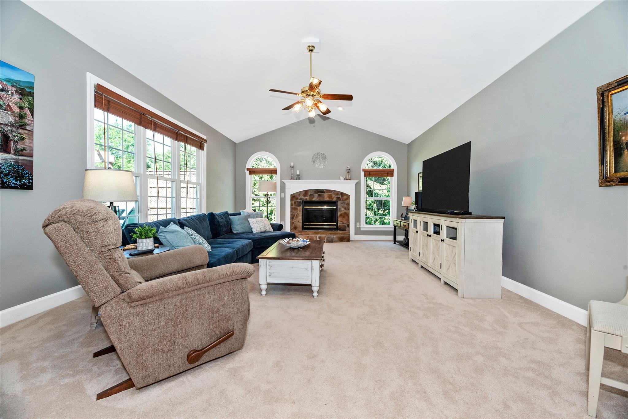 Impeccably maintained and elegantly updated, this beautiful cul de sac home features Brazilian cherry hardwoods on the main level and detailed custom millwork including triple crown and picture frame molding. The gourmet kitchen offers professionally painted cabinetry, granite countertops, stainless steel appliances, a custom beverage/coffee bar with wine storage, and a tile backsplash. It opens to an expansive family room with cathedral ceiling, gas fireplace, and large picture windows. The sun drenched, ceramic tiled sunroom off the kitchen includes French doors leading to a spacious deck overlooking the tree lined backyard backing to wooded land and Little Bennett Creek. Refined dining and living rooms, a well designed mud/laundry room, and an enclosed office complete the main level.

The upper level provides three generous bedrooms, an updated hall bath, and a luxurious primary suite with vaulted ceiling, bay window, walk in closet, and spa style bath with granite, frameless glass shower, and soaking tub. The fully finished, bright walkout lower level offers expansive recreation space, a large bonus room with closet, full bath, abundant custom storage, and sliding doors to the backyard. An above ground pool with its own deck enhances outdoor living. Located in the highly desirable Holbrooke neighborhood with easy access to I 270, this home offers a peaceful, park like setting with scenic wooded views.