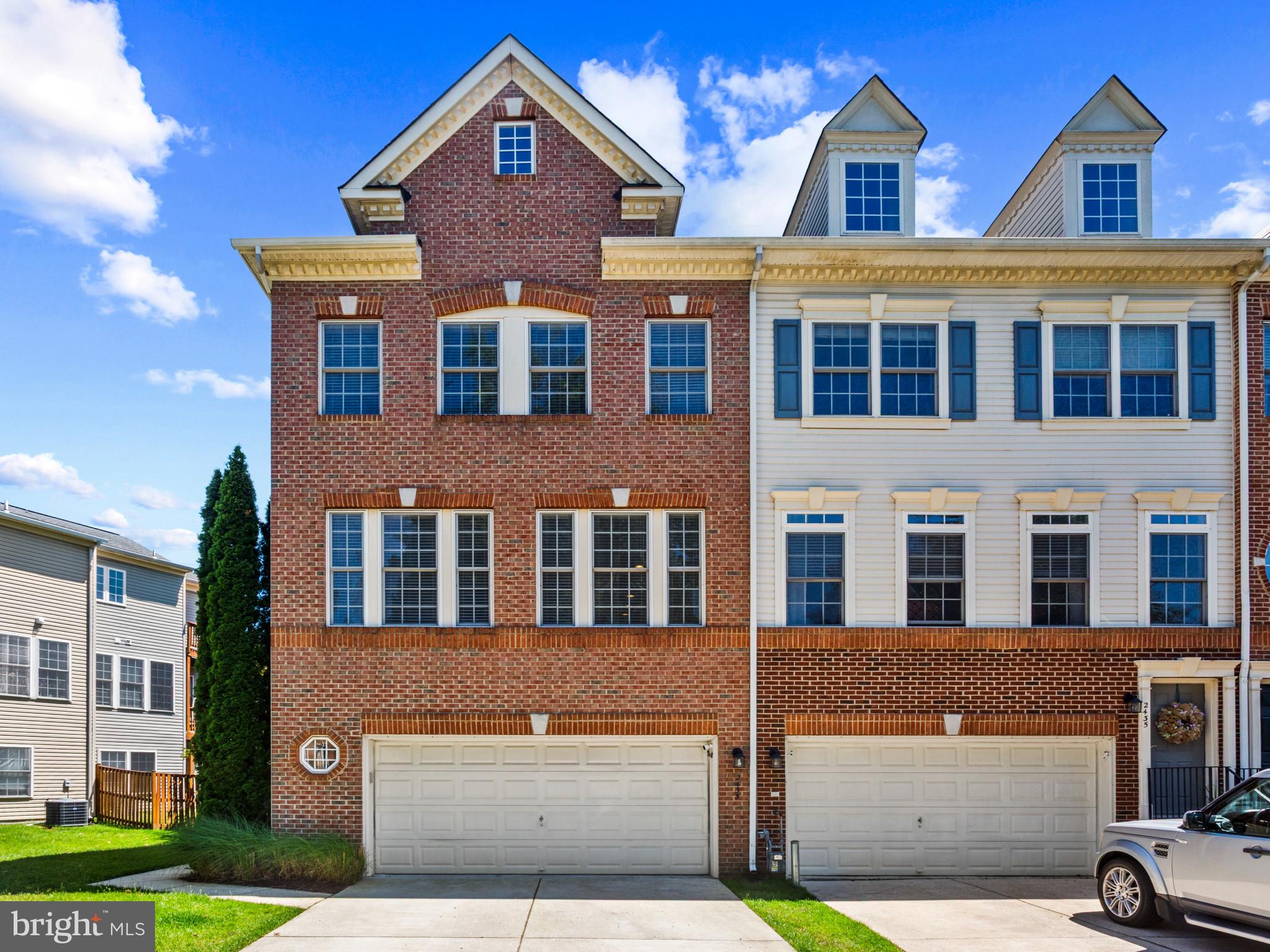 Stunning end unit brick front  3 level townhome located in the Crofton Farms Community  conveniently located across the street from the Waugh Chapel Towne Center's shopping to include grocery stores, restaurants, specialty shops and a movie theatre. This 3 bedroom townhome has 2 full bathrooms and 2 half baths to include a large bathtub for soaking and relaxing. 

Recent upgrades are a new Whirlpool microwave (May 2026), a NEW HVAC in July 2024, Whirlpool dishwasher  is 3 years old,  Whirlpool fridge is less than 4 years old, Hardwood Floors make up 95%of the home with the other 5% of Luxury Vinyl Plank and stone tile in the kitchen.  Enter into the foyer area and you're immediately greeted by 2 beautiful French Doors leading in to the family room. The 3rd level hallway bath was partially upgraded to include a new shower and tub.   All toilets  have been upgraded 3 years ago.  Whole house duct cleaning was conducted recently May 2026,  the 2 car garage has fresh paint. The Garage was serviced in May 2026 and has new door sensors. Come see this beautiful townhome with high ceilings and a spacious layout perfect for entertaining off of the 1st and 2nd level patios.
