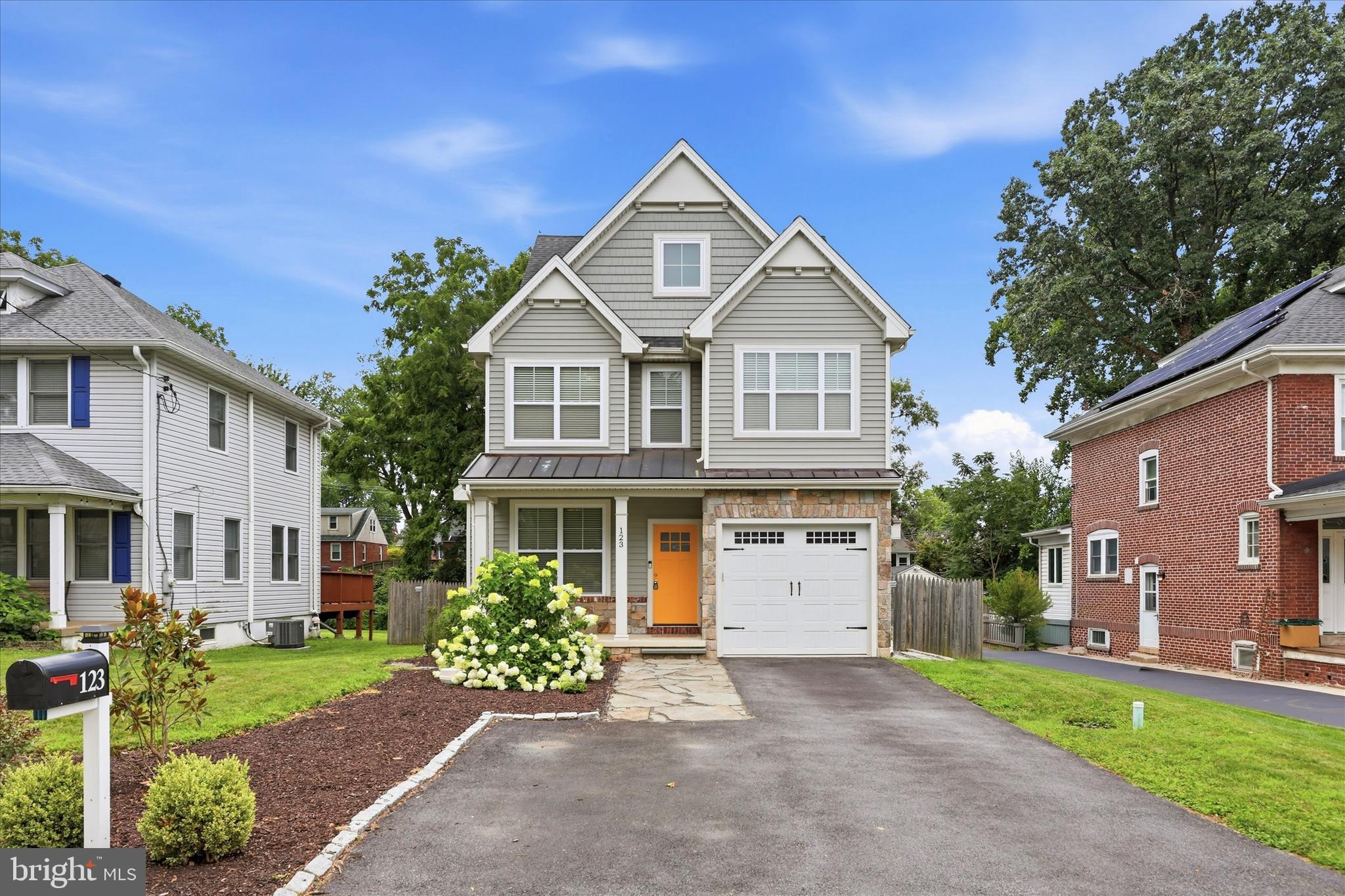 Coming soon to King of Prussia! 123 Wilson Rd is a gorgeous 4 bedroom, 2.5 bathroom single home with a great fenced-in flat yard and a one car garage with extra driveway parking.  The covered front porch is a great place to sit and enjoy a cup of coffee.  With 4 bedrooms, 2.5 bathrooms, and 2770 sq feet there is plenty of space.  The inside has many great finishes such as a coffered ceiling in the dining room, wide-planked hardwood flooring on the 1st floor, a large living room with gas fireplace,  42" white cabinetry, granite countertops, a large island, and stainless steel appliances.  A rear door leads to a beautiful paver patio that overlooks a fantastic backyard.  Make your way upstairs to the 2nd floor to find 3 bedrooms, one of which is the primary suite which has a walk-in closet and a beautiful bathroom with an impressive glass enclosed shower, soaking tub,  and a double vanity.  There also is a very convenient laundry room and a hallway bathroom.  The third floor has a loft bedroom that is very large and makes for a great office or exercise room and offers a bonus storage area.  There is also a large basement that is ready to be finished that could add more square footage.  The home is walking distance to nearby Kingwood Park and close to all the great shopping and dining experiences that King of Prussia has to offer like Capital Grille, Eddie V's Seaford, and the Italian Eataly.  Professional pics and video coming next week.  More details to come!!