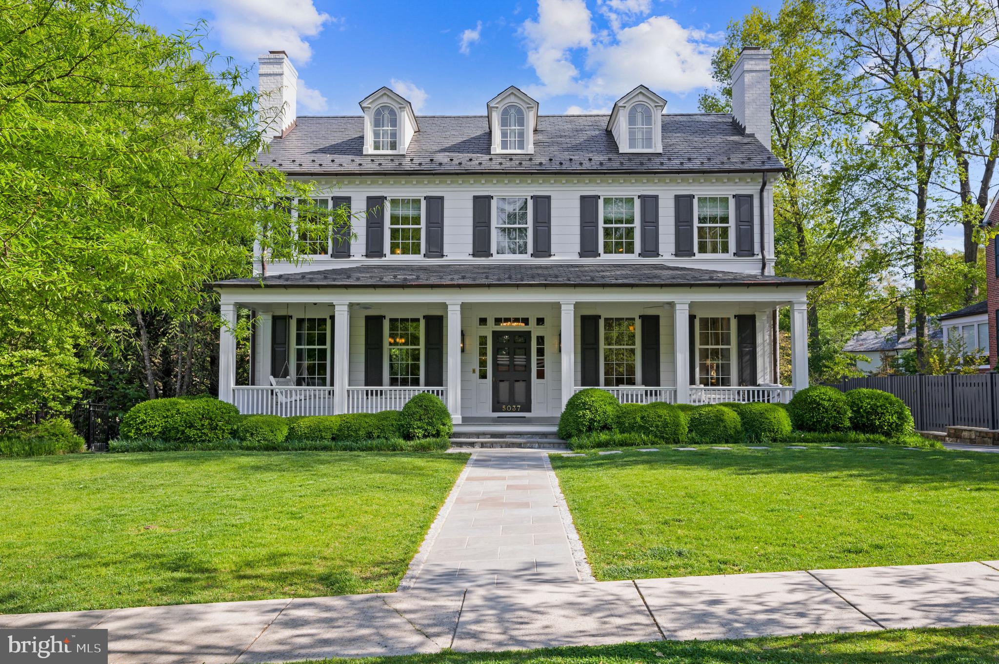 Located on a beautiful tree lined street in sought-after Kent, this stunning residence is truly one-of-a-kind. Built in 2014 by acclaimed builder Michael Banks and renown architect Anne Decker this bespoke home features custom hardwood floors, high ceilings, moldings, custom built-ins throughout and boasts finishes of the highest quality. This stunning 6BD/5.5BA residence is ideally situated on a sprawling lot of almost 14,000sq/ft in the heart of Kent. Expansive Main Level contains over 2,300sq/ft of gorgeous spaces for entertaining, opening to elegant Entrance Hall situated between light-filled Living Room and spacious Dining Room, both with fireplaces, gourmet Chef's Kitchen with large center island, Lacanche range, side by side Subzero refrigerators, 2 sinks, 2 dishwashers, a large eat-in area, marble countertops and Waterworks fixtures throughout; through pocket doors, Kitchen flows seamlessly into generously proportioned Family Room with coffered ceilings, custom bookshelves, fireplace, and 3 sets of French doors opening to the rear Garden / Patio & Pool. Main Level complete with private Study with built-ins, Mud Room with generous storage space, and convenient Butler's Pantry. Boasting 4 spacious Bedrooms up, Second Level includes gracious Primary Suite with 2 walk-in closets, gorgeous bathroom with free standing tub, water closet, dual vanities and heated floor. 3 additional bedrooms each with large closets, 2 beautifully renovated bathrooms, Den / Sitting Room, and a laundry room complete this floor. Third Level features large Bedroom #5 that can be used as a home office, includes full bathroom, custom daybed, and ample storage. Lower Level offers Media Room / Office, Full Kitchen, large Bedroom #6, beautifully appointed Full Bath, expansive Family / Recreation Room, and Home Gym. Exterior features include recently built saltwater pool (heated) and features a power operated cover. Multiple terrace areas for entertaining and an outdoor fireplace perfect for gatherings along with abundant green space make the most of this extensive lot. Thoughtfully built to allow for grand entertaining and comfortable living, this home is not to be missed.