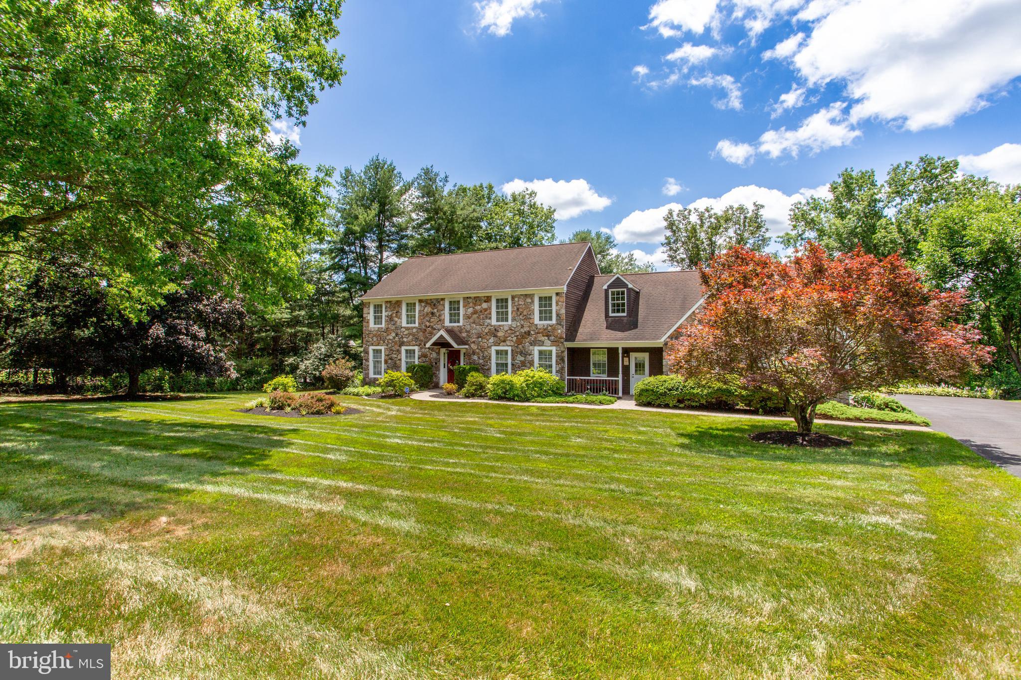 First time ever offered! Tucked away on a small, exclusive cul-de-sac in desirable Buckingham Township, this stately yet fun-loving Colonial on Camelot Road has been lovingly maintained and lightly lived in by its original owners. A fitting address for a home where decades of laughter, celebrations, and cherished memories have been made. Offering 5 bedrooms, 3 full baths, and a 3-car garage, this timeless home features a beautifully remodeled kitchen, renovated primary suite, marble countertops, a partially finished basement, and refreshed outdoor living spaces with an updated deck and pool. Set on a quiet, less-traveled road, it offers a peaceful setting with easy access to Doylestown and convenient commutes to Philadelphia and New York. Located in the award-winning Central Bucks School District, this is a home that perfectly blends classic character with thoughtful updates, creating a place that's as welcoming as it is impressive. Come discover a treasured home, ready to begin its next chapter.