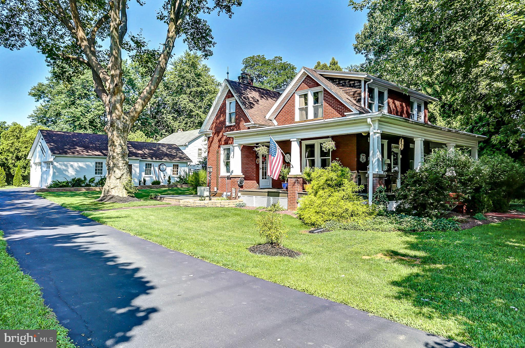 This Pristine 1930's craftsman style home is one of a kind. On an oversized corner lot in Boiling Springs close to the schools, local history and shopping this quaint home offers 3 bedrooms and 2 full baths. There is also a lower level family room that could be used as a guest room and even has a wine cellar. The large beautiful custom kitchen has new quartz counter-tops and plenty of space for a gathering. Some of the most recent updates include brand new water heater, new storm doors and windows, new landscaping including 30+ trees and shrubs throughout the property for privacy and appeal and a fresh coat of paint on covered front porch.