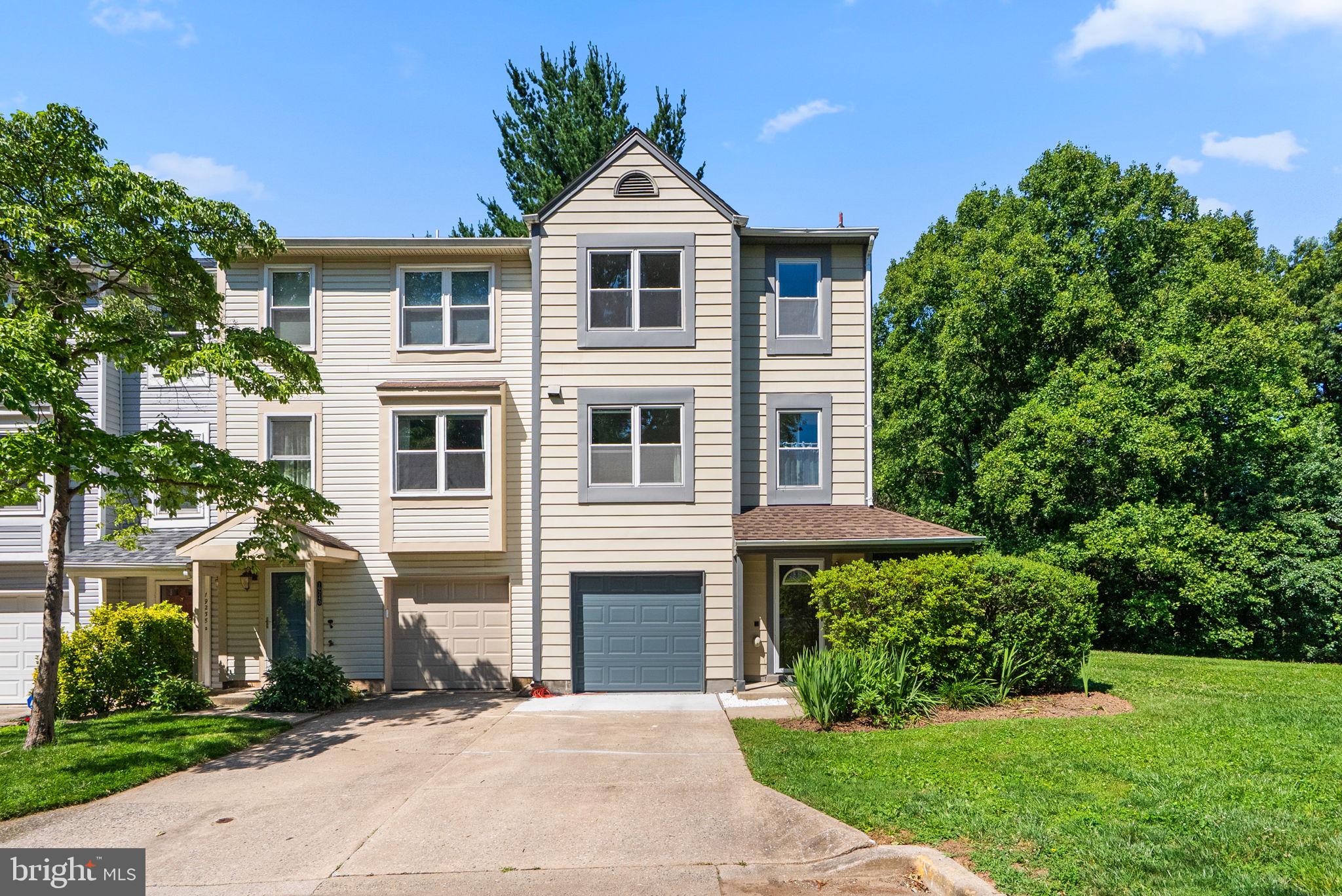 One-of-a-Kind End-Unit Townhome in the Sought-After Seneca Park Community! 
This beautifully maintained townhome located on the edge of Great Seneca Stream Valley Park 
offers 4 bedrooms, 2 full bathrooms, 2 half bathrooms, and an attached garage.  
On entering you are drawn through a versatile (bedroom/office/media) space to a stunning, fully 
fenced walkout backyard oasis featuring a covered patio, fire pit, and lush low-maintenance 
landscaping producing blooms throughout the growing season. The yard of this end unit is 
slightly larger than those in neighboring homes, providing an ideal space for outdoor living. At 
night, solar powered lighting on the fence posts and patio create a warm ambiance for 
entertaining or relaxing. 
The second-floor main living area features gleaming hardwood floors, an open-concept layout 
and a stone wood-burning fireplace. Sliding glass doors lead to a French-style balcony 
overlooking woods in the adjoining park. In autumn, the homes’ two side windows offer stunning 
views of the trees in their autumn glory. 
The updated eat-in kitchen offers ample cabinet and (quartz) countertop space, a dedicated coffee 
bar, built-in pantry and a stylish tiled backsplash—perfect for everyday living and entertaining. 
On the third floor the spacious primary bedroom provides a quiet retreat with a thoughtfully 
designed en-suite bathroom featuring a double vanity, built-in shower seating and convenient 
hidden storage for cleaning supplies and toiletries. Also on this floor are the second full 
bathroom, two secondary bedrooms and a linen closet. 
Even more storage options are included with this home’s spacious attic reinforced with pinewood 
flooring and accessed by a 375-lb capacity galvanized aluminum pull-down ladder. Attic 
dimensions are approximately 10' wide x 19' 4" long with a 7' 4" ceiling height and a 52" x 22" 
access opening. 
Ideally located with easy access to I-270, ICC/MD-200, public transportation, shopping, dining, 
hiking trails, parks, hospitals, Costco, Sam's Club and more, this airy light-filled home offers the 
perfect balance of convenience and tranquility. Schedule your tour today! 
Existing furniture is an option for the buyer. Inquire if interested.