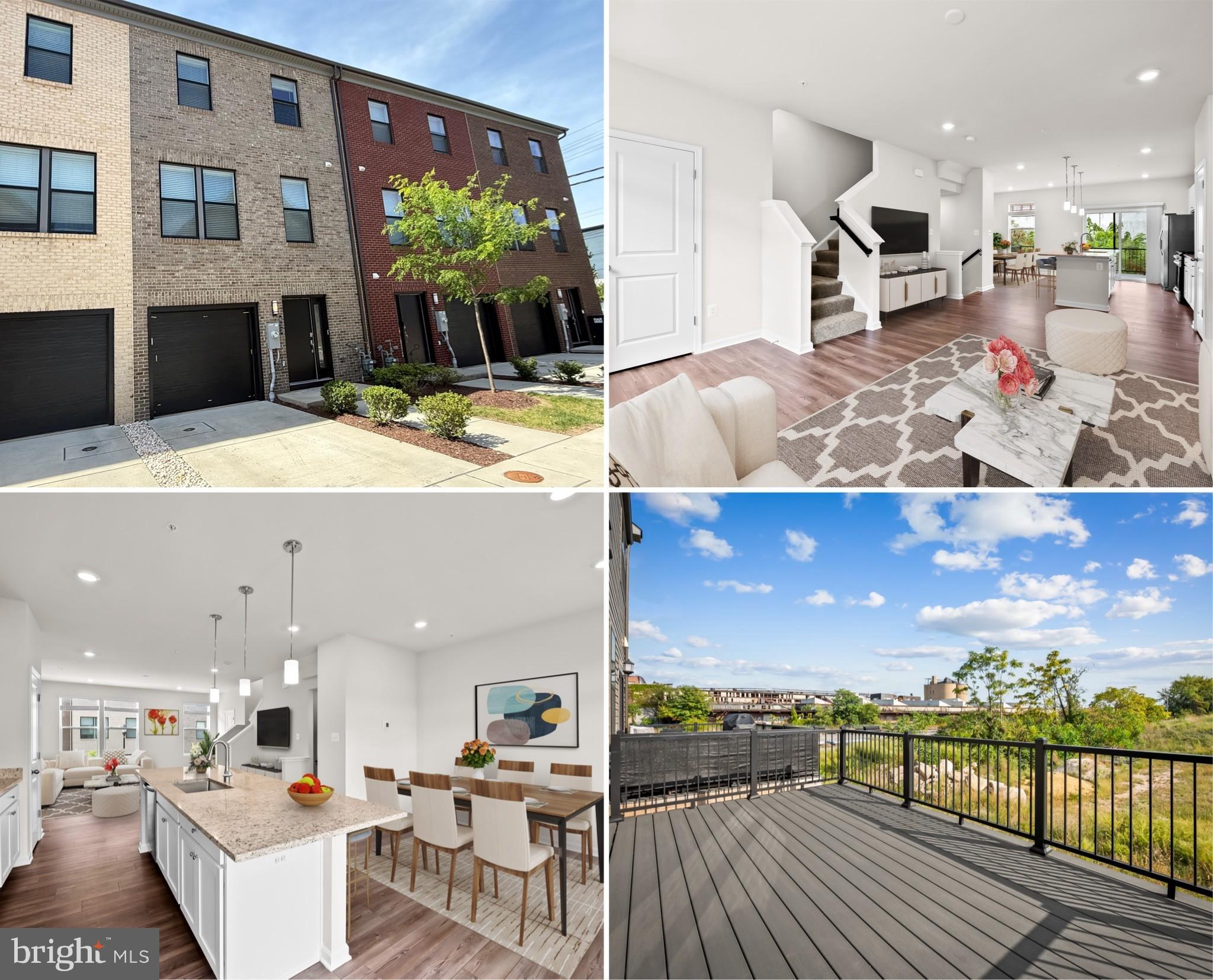 $20,000 IN INCENTIVES — BUY WITH LITTLE TO NO MONEY OUT OF POCKET! Welcome to 653 Mozart Way, a nearly new, beautifully designed 3-level townhome built by Lennar Homes in the highly sought-after Refinery Row community of Brewers Hill, offering 3 bedrooms, 2 full baths, 1 half baths, and a 1-car garage / 1-car parking pad—paired with a compelling $20K incentive package that includes 100% financing with NO mortgage insurance (MIP) and NO HOA dues for the first 12 months when using the preferred lender and title company. Inside, enjoy wide-plank flooring, open-concept living, and designer LED lighting throughout, along with a private rear deck perfect for everyday living and entertaining. The modern chef’s kitchen features shaker cabinetry, granite countertops, stainless steel appliances, and an oversized island that anchors the main living space. Spacious bedrooms include large walk-in closets, while the primary suite offers a double vanity, granite counters, and tile flooring. Enjoy an entry-level family room that some have used as a 4th bedroom! Ideally located just minutes from I-95 and I-895 with walkable access to Starbucks, Volo Sports courts, shops, restaurants, parks, and Johns Hopkins, this home delivers both convenience and lifestyle. Enjoy added peace of mind with approximately six years remaining on the builder’s structural warranty, plus eligibility for the Johns Hopkins Live Near Your Work $5,000 grant and additional potential incentives. Sample photos and virtual staging shown.