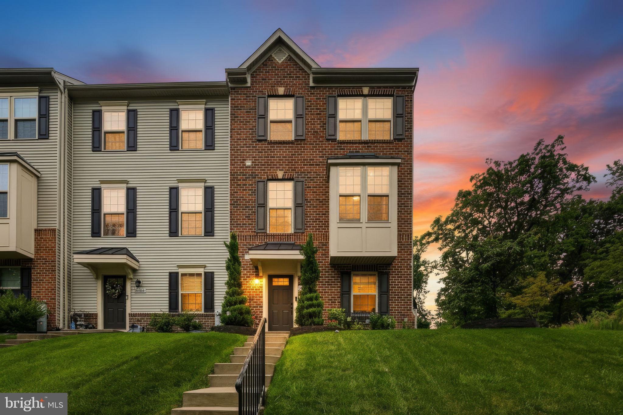 This is the one you have been waiting for! This Windlass Run end-unit townhome has been meticulously maintained by the original owners. The entry level features a family room with new tile flooring, half-bath, walk-in closet, and two car rear entry garage with built-in cabinetry. The open concept middle level features Brazilian Koa wood flooring, crown moldings, half-bath, a spacious living room with bay window, and a large eat-in kitchen. The kitchen has a center island, granite counters, premium cabinetry, stainless steel appliances, range hood, pantry, cable pre-wire, and ample space for a large table. The third floor includes more Brazilian Koa flooring and crown moldings, three large bedrooms, two full baths, and laundry closet. The spacious primary bedroom has tray ceilings, a walk-in closet, and full bath with dual sinks. The exterior features a brick front, bay window, a large composite deck off the kitchen, and driveway parking. The end of group location adds five extra windows to add more natural light to the interior. Windlass Run features many amenities including access to the outdoor swimming pool. Shows well.