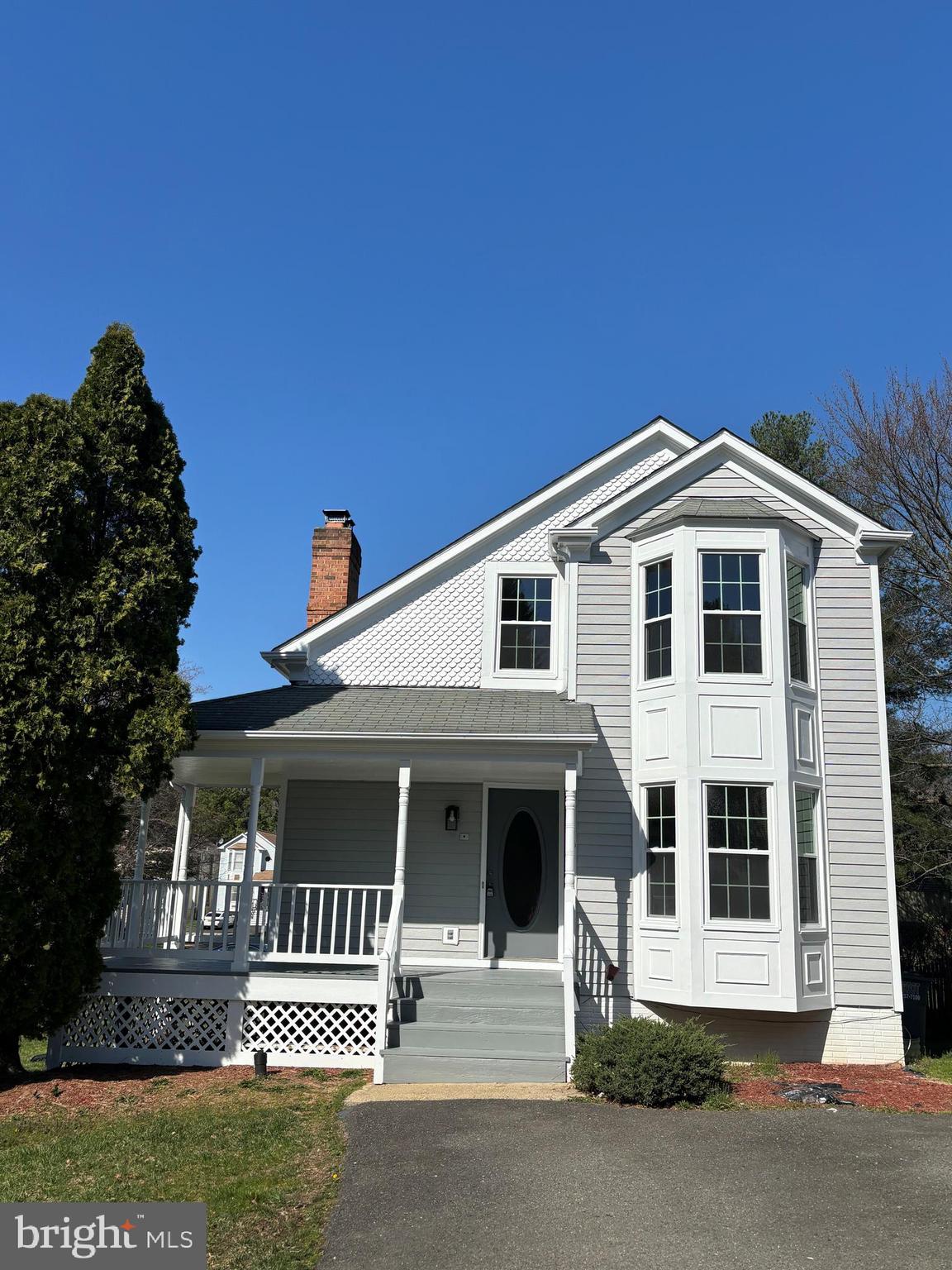 Beautiful Victorian home in the attractive Bailiwick subdivision has just been completely renovated with a new kitchen and bathrooms,  wood grain LVP flooring, energy efficient windows and  HVAC system.   Flexible floor plan consists of 4 bedrooms each with a private bath. Lower level can be used as separate in-law suite with private entrance and 2nd kitchen. Convenient to Tysons and the new shops and restaurants and Metro at Dunn Loring.