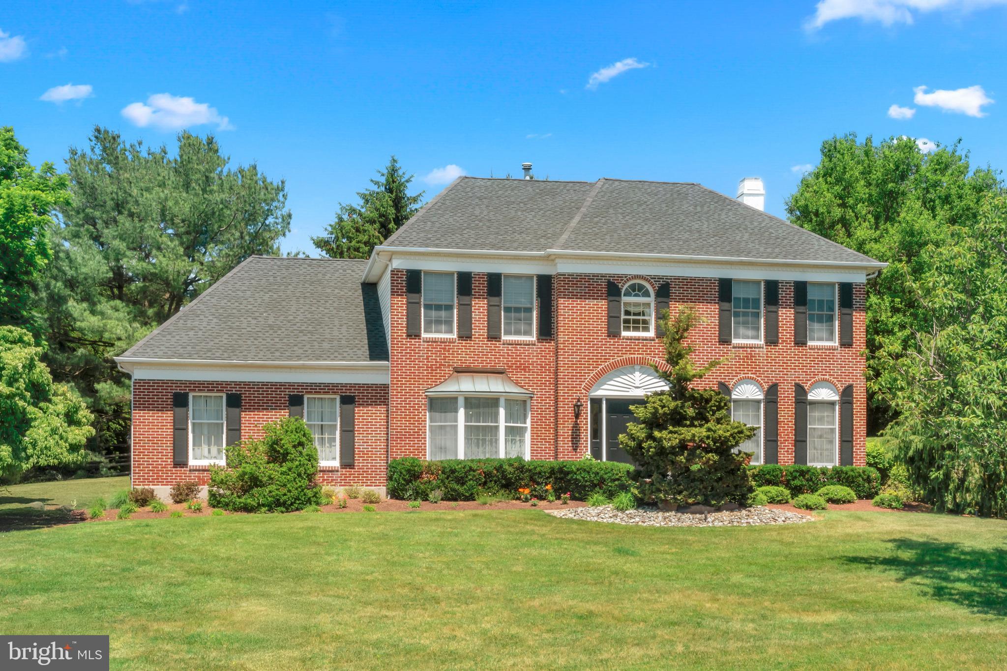 Welcome to this exceptional home in the highly desirable Northampton Estates community, located in the highly rated Council Rock School District. From the moment you arrive, you'll appreciate the beautiful brick front, professional landscaping, and impressive double door entry.

Step inside to a stunning two story foyer with hardwood floors and a turned staircase, creating a grand first impression. The foyer is flanked by formal living and dining rooms, perfect for entertaining or everyday gatherings. Hardwood flooring flows throughout most of the main level, adding warmth and elegance throughout the home.

The kitchen is designed for both function and comfort, featuring heated tile floors, granite countertops, a center island, pantry, wall oven, and a bright breakfast area. Sliding glass doors lead to a paver patio overlooking the private backyard, creating the perfect setting for outdoor dining, morning coffee, or summer get togethers. Just off the kitchen, the spacious family room offers hardwood floors and a beautiful stone gas fireplace, making it a warm and inviting place to relax. A private office with updated flooring, powder room, and mudroom complete the main level. The mudroom still includes the original washer and dryer hookups, providing additional convenience and flexibility.

Upstairs, the spacious primary suite offers a comfortable retreat at the end of the day. The primary bathroom was beautifully remodeled and features heated tile floors, dual vanities with granite countertops, a walk in shower, and a private water closet. A walk in closet includes a convenient laundry area, while an additional closet provides even more storage space.

Three additional bedrooms are all nicely sized with ample closet space and share an updated hall bathroom with tile flooring and a tub shower combination.

The finished basement adds valuable living space and offers endless possibilities. Whether you're hosting game nights, creating a media room, setting up a home gym, or simply looking for extra space to spread out, this level is ready to accommodate your lifestyle. A dry bar adds to the entertaining appeal, while a separate bonus room is ideal for a home office, hobby room, playroom, or whatever best suits your needs.

Additional updates include a roof replaced in 2020, providing added peace of mind. Combining thoughtful updates, spacious living areas, and an unbeatable Richboro location, this home offers the perfect blend of comfort, style, and functionality.