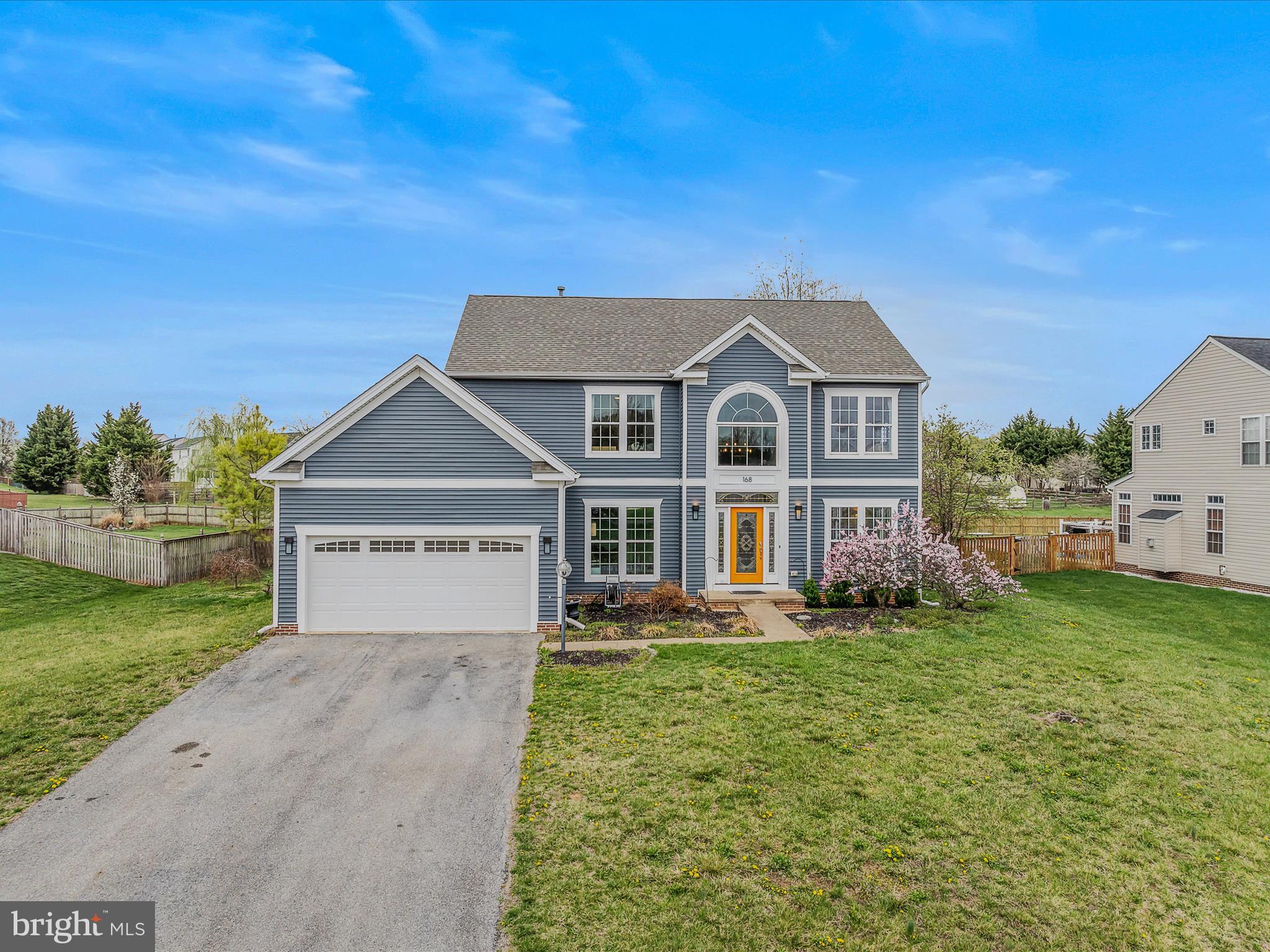 Located in a desirable Golf Course Community, this charming home offers 4 bedrooms, 2.5 bathrooms, and a 2-car garage. The inviting formal living and dining rooms create the perfect setting for gatherings. The spacious office provides a quiet area for work or study. The kitchen boasts stainless steel appliances and stunning quartzite countertops. The family room features a cozy gas fireplace, and a bright sunroom offers additional living space. Enjoy the sleek and modern LVP flooring throughout the main level, and experience sound excellence with the whole-house ABUS sound system. The expansive primary suite is a true retreat, complete with a walk-in closet and an en-suite bath with tile floors and dual vanities. Three additional generously sized bedrooms share a well-appointed guest bath. The unfinished basement offers endless potential for customization. Outside, the concrete patio and fenced backyard provide a private space for outdoor activities and entertaining.  Just minutes from Historic downtown Charles Town, Hollywood Casino and Races, shopping and dining.  Great location for commuting to DMV area.  Set up your showing today!