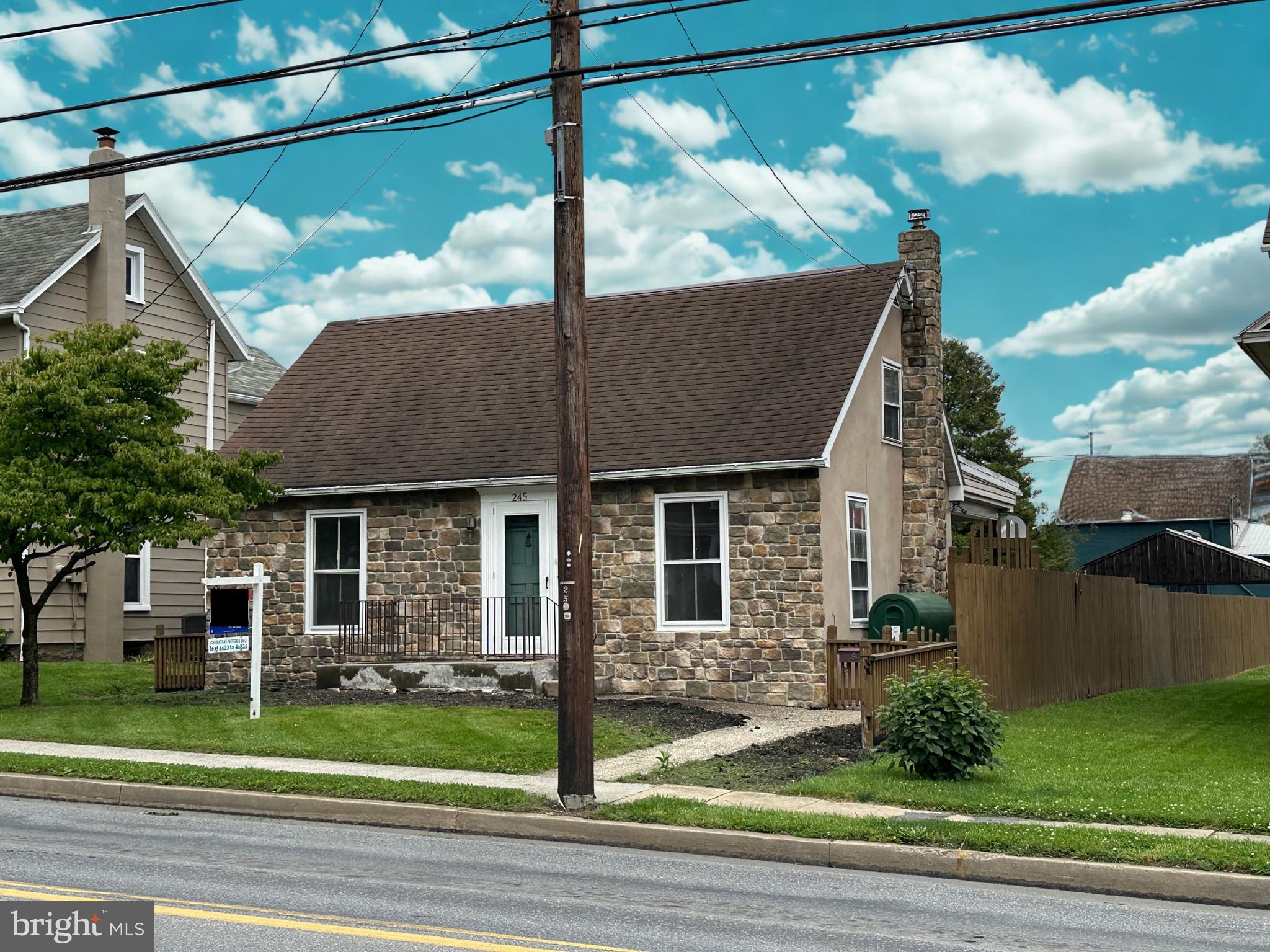 Solid Bones, Great Location, Real Potential

A well-built 1951 home with genuine character, 245 N Main St offers the right buyer a smart opportunity in the heart of historic Mercersburg. The attractive stone-front and stucco exterior turns heads at the curb, and inside, original hardwood floors set a warm foundation for whatever vision comes next.

The 1,240 sq ft layout includes 2 bedrooms and 1 full bath, with a partial basement for storage and a 2-car carport for everyday convenience. Baseboard hot water heat keeps winters comfortable and is a system investors and renovators appreciate for its reliability and even warmth.

The large backyard is a genuine asset — room to entertain, garden, or expand — and the walkable North Main Street location puts you steps from Mercersburg's small-town charm, dining, and community amenities.

This is a home that's ready for its next chapter. Whether you're an investor looking for solid value, a buyer with vision and a renovation loan, or someone ready to roll up their sleeves — the price reflects the opportunity and the upside is real.

The General Commercial zoning opens the door to flexible use possibilities — inquire for details.

Schedule your showing today and see the potential for yourself.