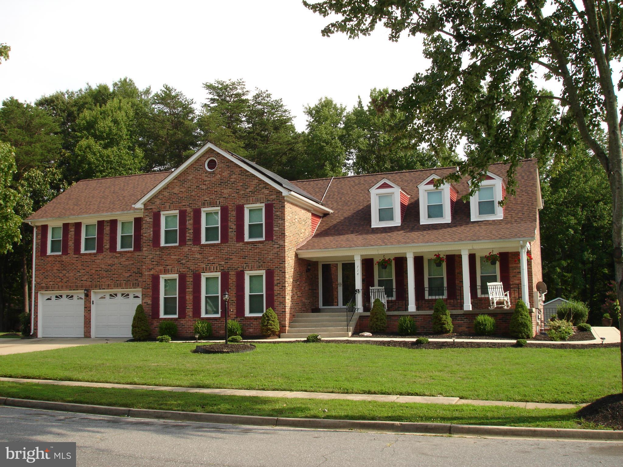 This spacious custom built all brick home welcomes family & friends*from the large front porch & double door entry,to the traditional open floor plan with the step down family room & breakfast nook flowing nicely to the patio & New large deck*All new kitchen appliances & cabinet 2010*All new double-pane window 2014*Lg Mstr br with sitting area walk in closet & soaking tub*2nd/Mst br.on main Level!