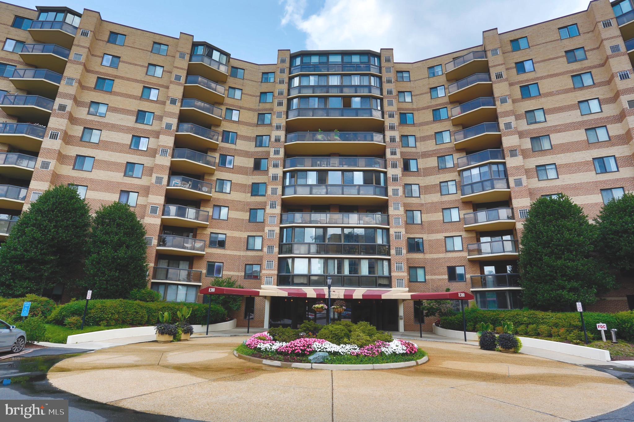 Fully renovated to highest standards unit in sought-after Rotonda condominium complex in prestigious  McLean (Tysons). Garage parking space included, abundant additional surface parking on site. Additional storage space (B1 level #9). Kitchen with granite counters, breakfast nook and bar; new front-loading washer & dryer. New high-end engineered  solid floors. Replacement windows and doors. Redone bathrooms. Enclosed balcony (heated and air-conditioned) may count as additional living space. Legendary resort-like  Rotonda amenities - see full list in the Condo Amenities section of this MLS listing. NO PETS OR SMOKERS. MIN/MAX 2-YEAR LEASE (with possible extension). RENTER'S INSURANCE REQUIRED.