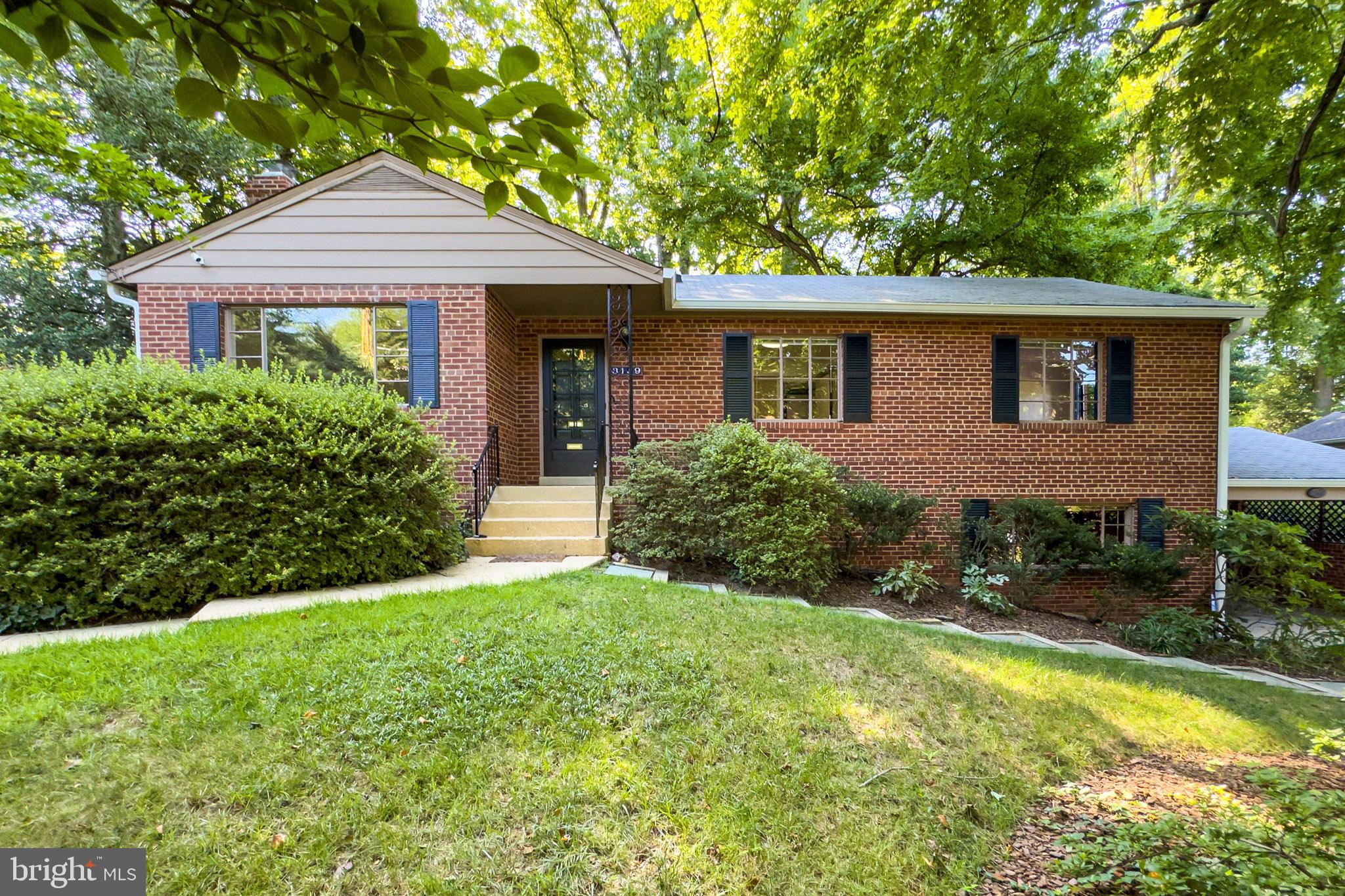 ***OFFERS DUE by 10am Tuesday, July 21st.*** This incredible opportunity right in Falls Church is ready to shine! Lovingly maintained and cared for, this home has endless possibilities. A classic 4 bedroom, 3 bath all-brick rambler with over 2600sq feet of living space in the desirable Ravenwood Park neighborhood. As you pull up to the home there is ample off-street parking including a deep carport. You enter into the bright and airy foyer. The main level features great natural light and solid hardwoods floors. The spacious living room has a picture window and classic wood-burning fireplace. The formal dining room is ideal for family dinners and has direct access to the screened-in porch. The spacious eat-in kitchen is ready to be expanded and refreshed. Down the hall, the primary bedroom has a large closest and attached full bathroom. The 2 additional bedrooms offer flexibility for family, guests, work, hobbies, or future plans. The lower level is huge and features an expansive recreation room with convenient carport access, fourth bedroom, bonus room, and full bath. There’s so much versatility with this space. The laundry/utility room has a walkup entry and excellent storage solutions. Finish the tour with the backyard. A lovely brick patio perfect for al fresco dining while maintaining your privacy overlooking nature. Finally, the location is fantastic! Just 1 mile from Seven Corners Shopping Center with a Giant, shopping, restaurants, and the Seven Corners Transit Center, close to the Beltway, I66, Route 50. Just 8.4 miles to DC, 2 miles from Falls Church City. This well-built home is filled with charm, value, and incredible opportunity to create your own memories just as the current owners have for over 50 years.