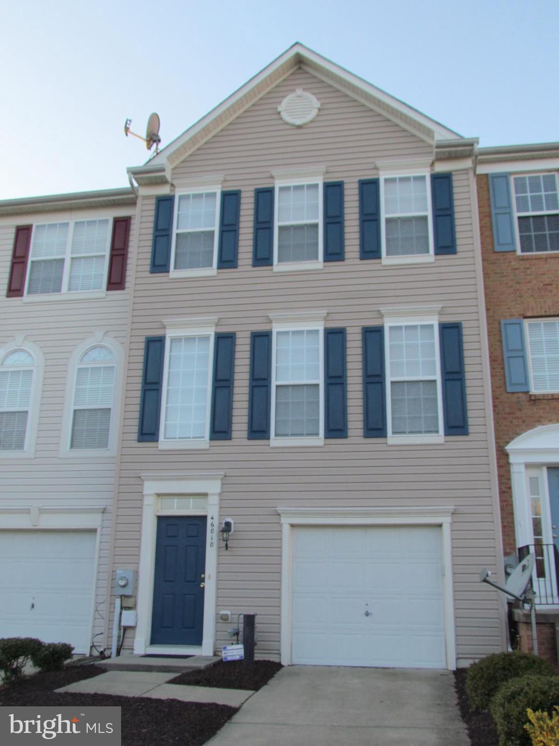 3 Level Townhouse features an eat-in kitchen with a center island, family room with a gas fireplace and a nice size living room. The master bedroom has a walk in closet and a attached bath with a soaking tub, separate shower and double vanity. Additional features include a 1 car garage, deck and fenced back yard. This is a non smoking property and pets are case by case. Excellent Credit is required as well as acceptable background check.