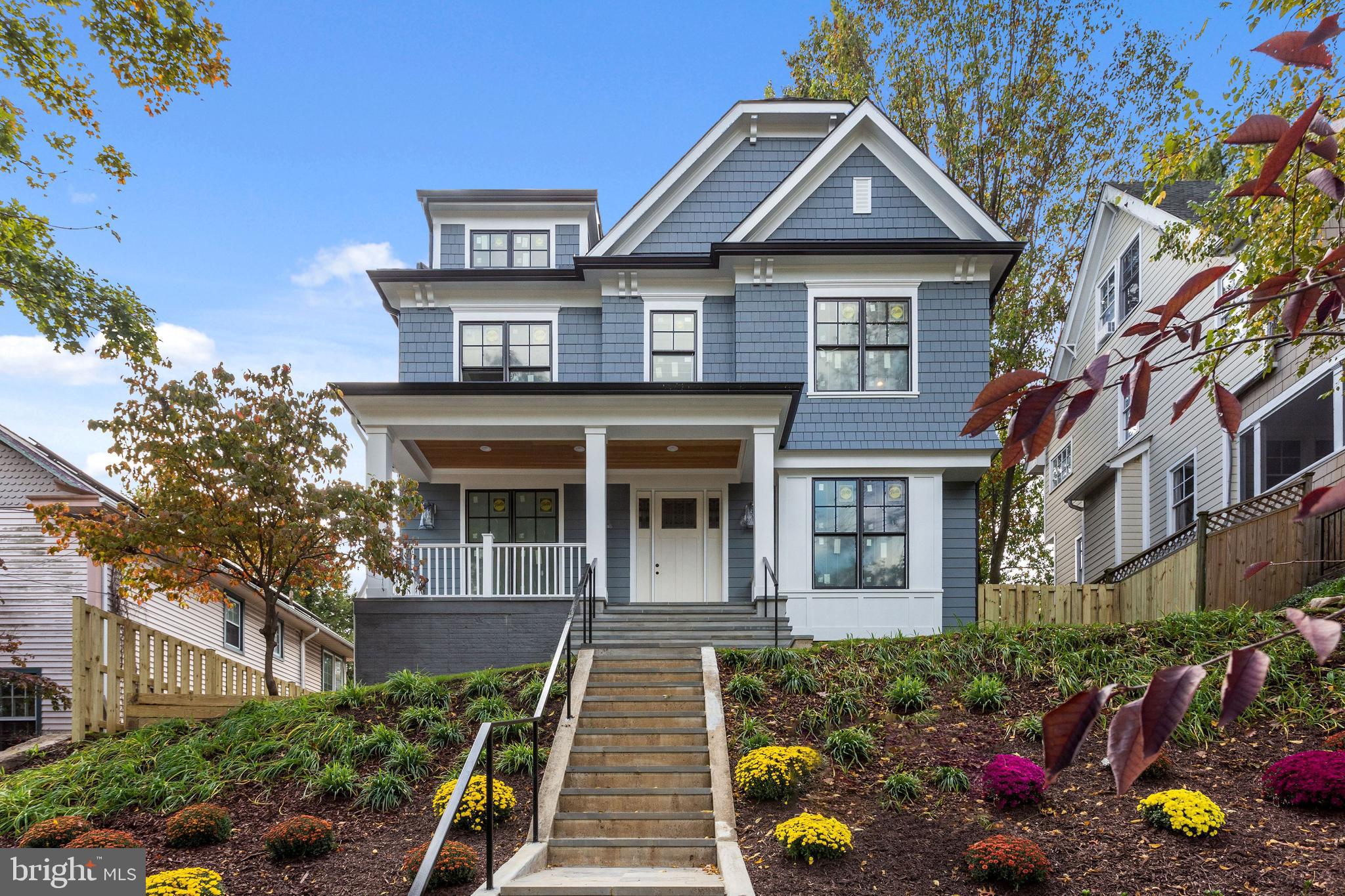 Brand-new American Craftsman home by renowned AR Custom Builders. This 6 BR/6.5 BA is 5,000 sq ft of perfection that is flooded with natural light due to its hilltop perch and is ideally located just two blocks to Tenleytown Metro and shops. This 4-level home features a modern floor plan w/ massive south facing Great Room, high coffered ceilings, open gourmet Kitchen with oversized island and separate breakfast area, walk-in butler's pantry, formal Living Room / Library and enormous Dining Room. Luxurious Primary Suite, natural stone baths, loft suite with private Den and wet bar, fully finished walkout basement with 6th Bedroom and extra large Rec Room with a total of 6 car parking - 2 car garage & 4 car driveway. Private backyard with large deck for entertaining.