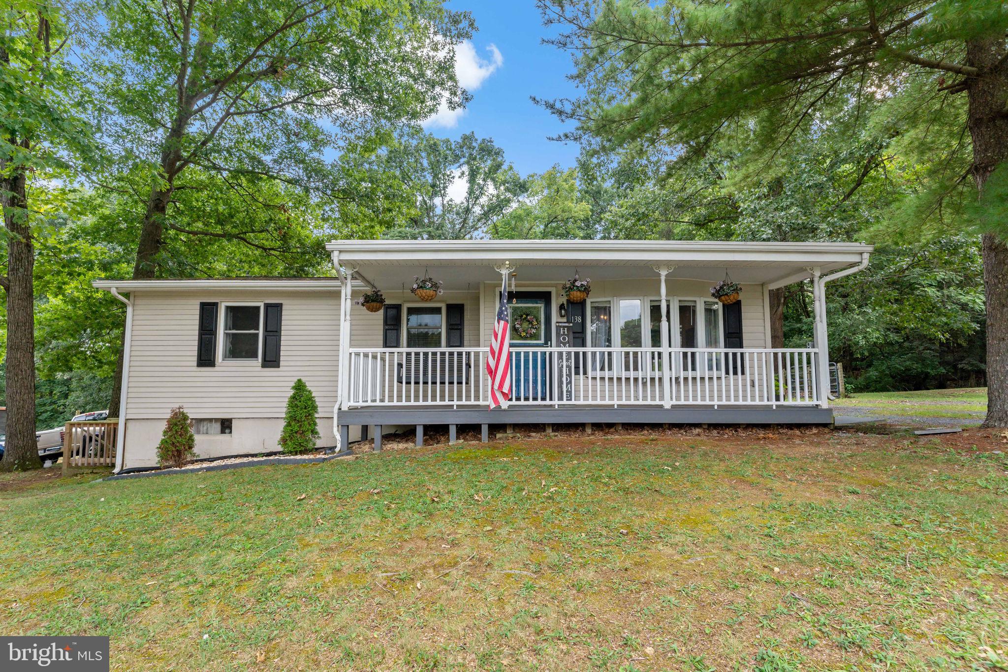 Checkout this well maintained ranch style home located in Berkeley County. This home features granite countertops, stainless steel appliances, wood floors, and a finished basement. Don't let the 2 bedrooms fool you, this home has lots of space. The finished basement is great for entertaining. The large backyard features a deck with a gazebo, fence, shed, and lots of wooded privacy. There is no active HOA but the roads are maintained. Schedule your showings today. Contact for more information.