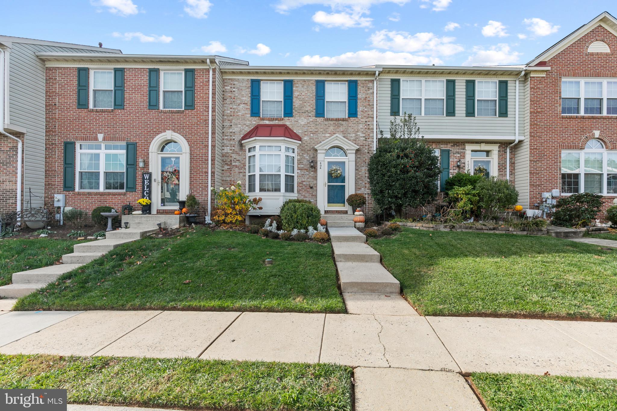 Welcome to 404 Deer Hill Circle, a beautifully maintained townhome with an all-brick front, situated in a prime location close to everything you need, including a charming neighborhood park! This home stands out with thoughtful updates and a rare, fully finished basement with a full bath—unlike anything you’ll find in neighboring townhomes.
Step inside to discover a bright and inviting layout featuring a bump-out family room, updated luxury vinyl flooring (August 2022), and ample living space. The kitchen is a chef’s delight with brand-new granite countertops, a modern sink (June 2023), and an LG French door refrigerator (May 2023).
Recent updates ensure peace of mind for years to come:
New roof with architectural shingles (June 2020)
Whirlpool dryer (February 2019) and washing machine (March 2024)
Electric water heater (April 2019)
Low-maintenance composite Trex deck with gate (July 2024)
Lowe’s front storm door (May 2024)

With three full bathrooms, a spacious layout, and countless updates, this home is perfect for both relaxation and entertaining. Don’t miss your chance to own a truly unique property in a fantastic location!
Schedule your tour today!